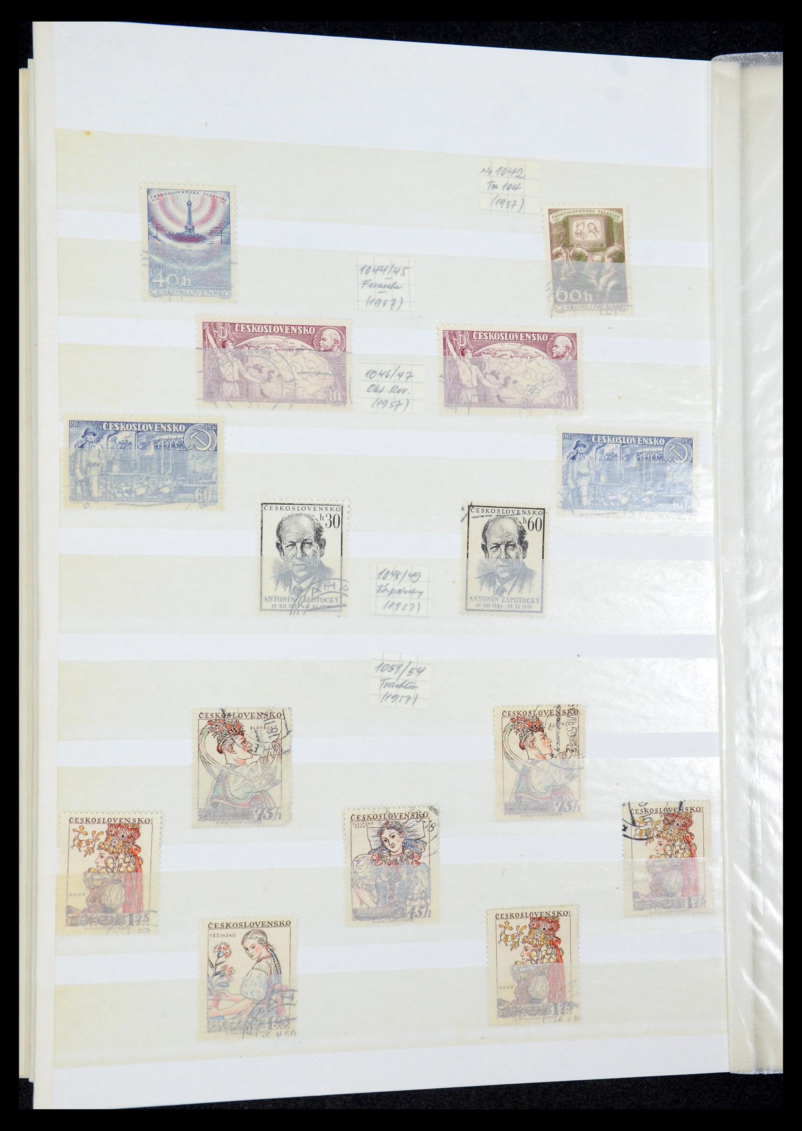 35672 091 - Postzegelverzameling 35672 Tsjechoslowakije 1918-1970.