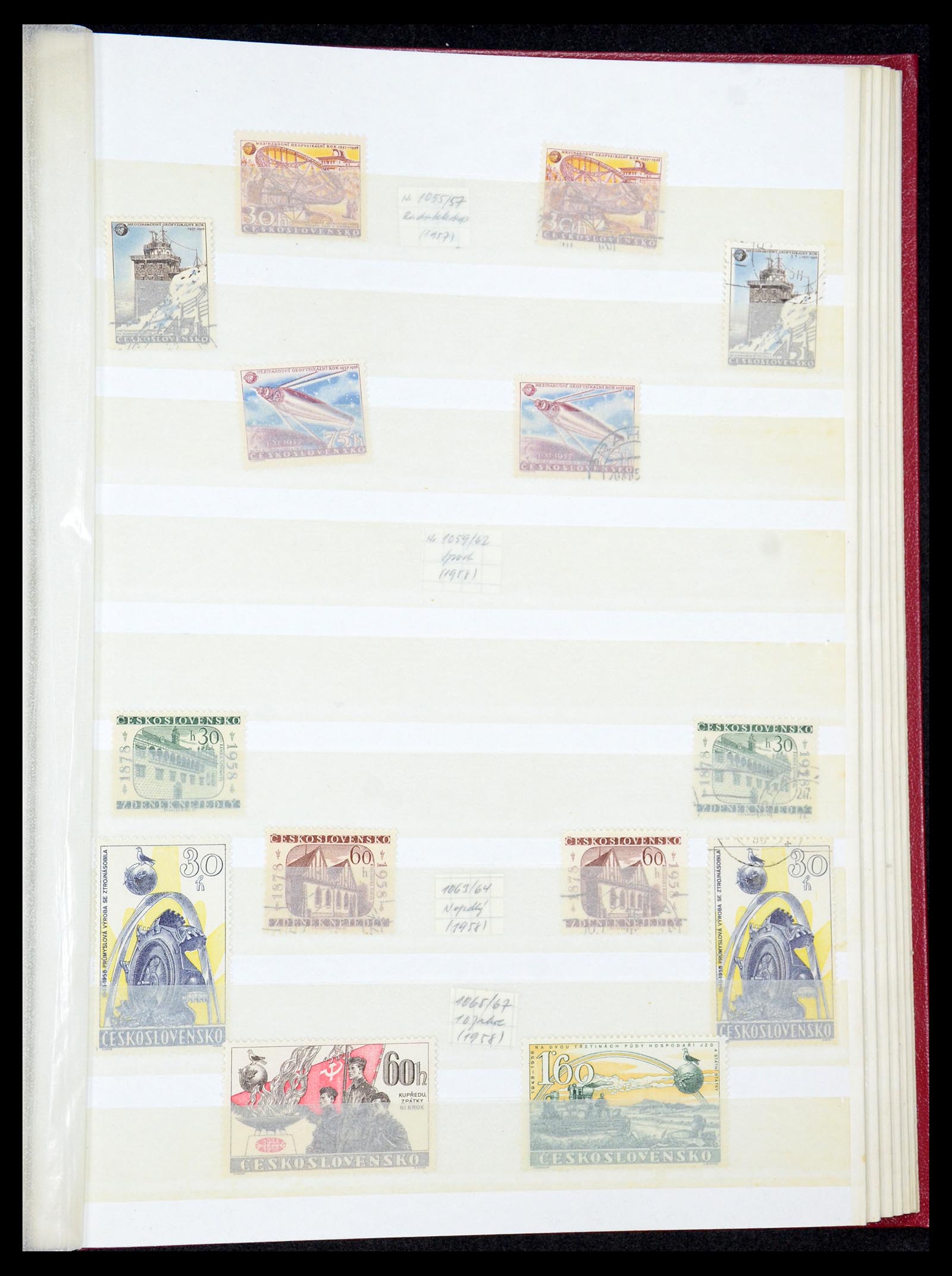 35672 092 - Postzegelverzameling 35672 Tsjechoslowakije 1918-1970.