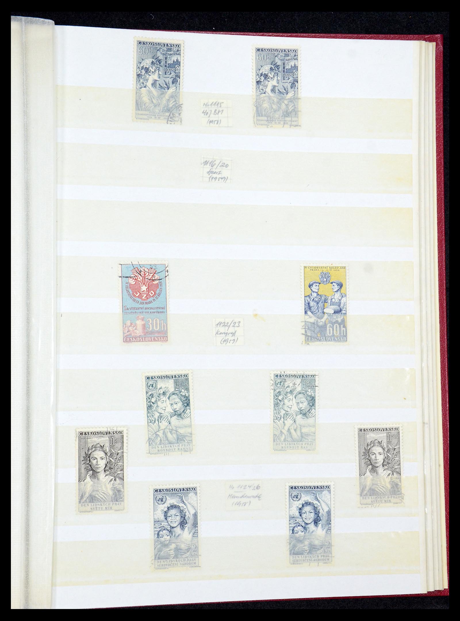 35672 095 - Postzegelverzameling 35672 Tsjechoslowakije 1918-1970.