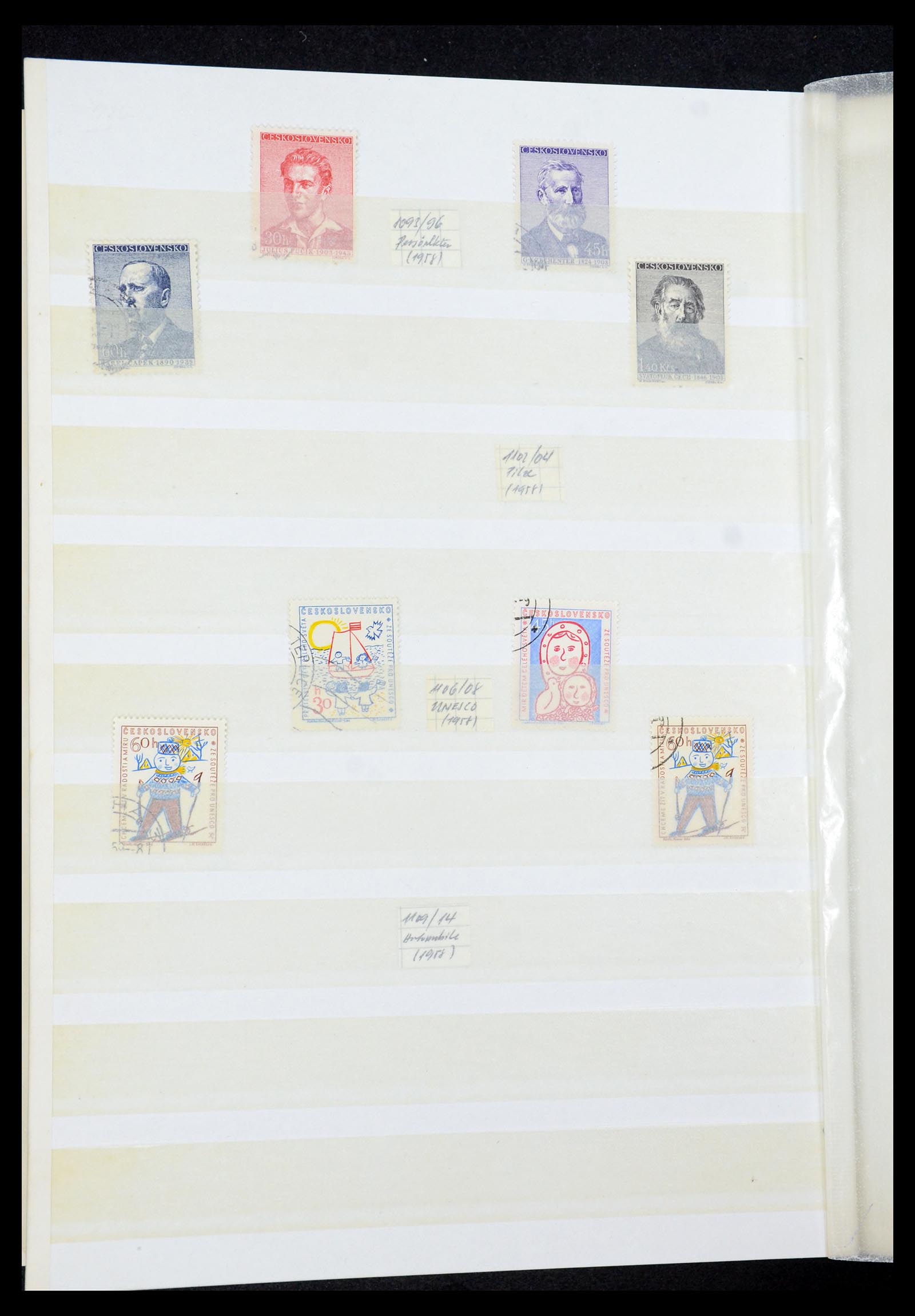 35672 096 - Postzegelverzameling 35672 Tsjechoslowakije 1918-1970.