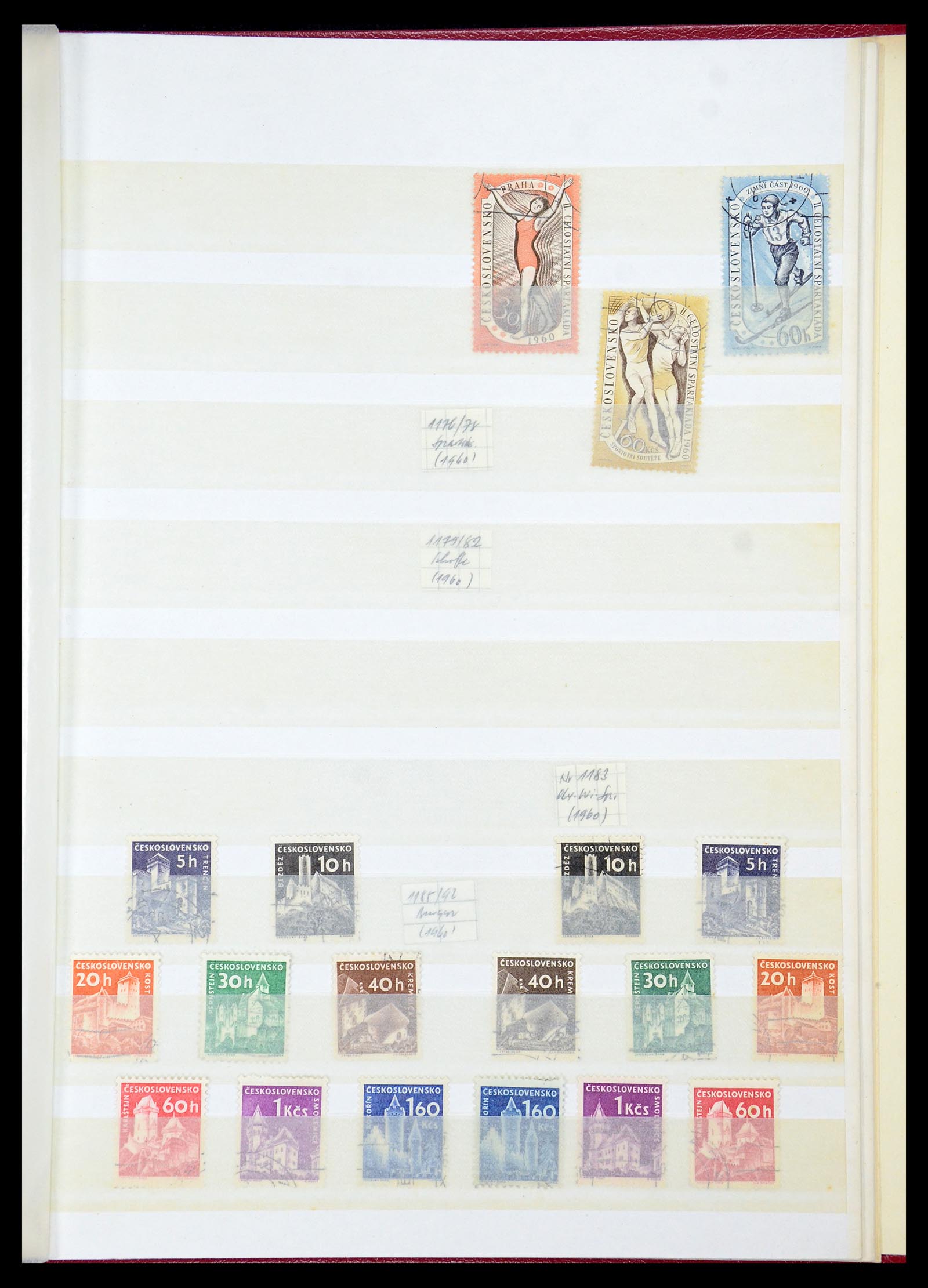 35672 100 - Postzegelverzameling 35672 Tsjechoslowakije 1918-1970.