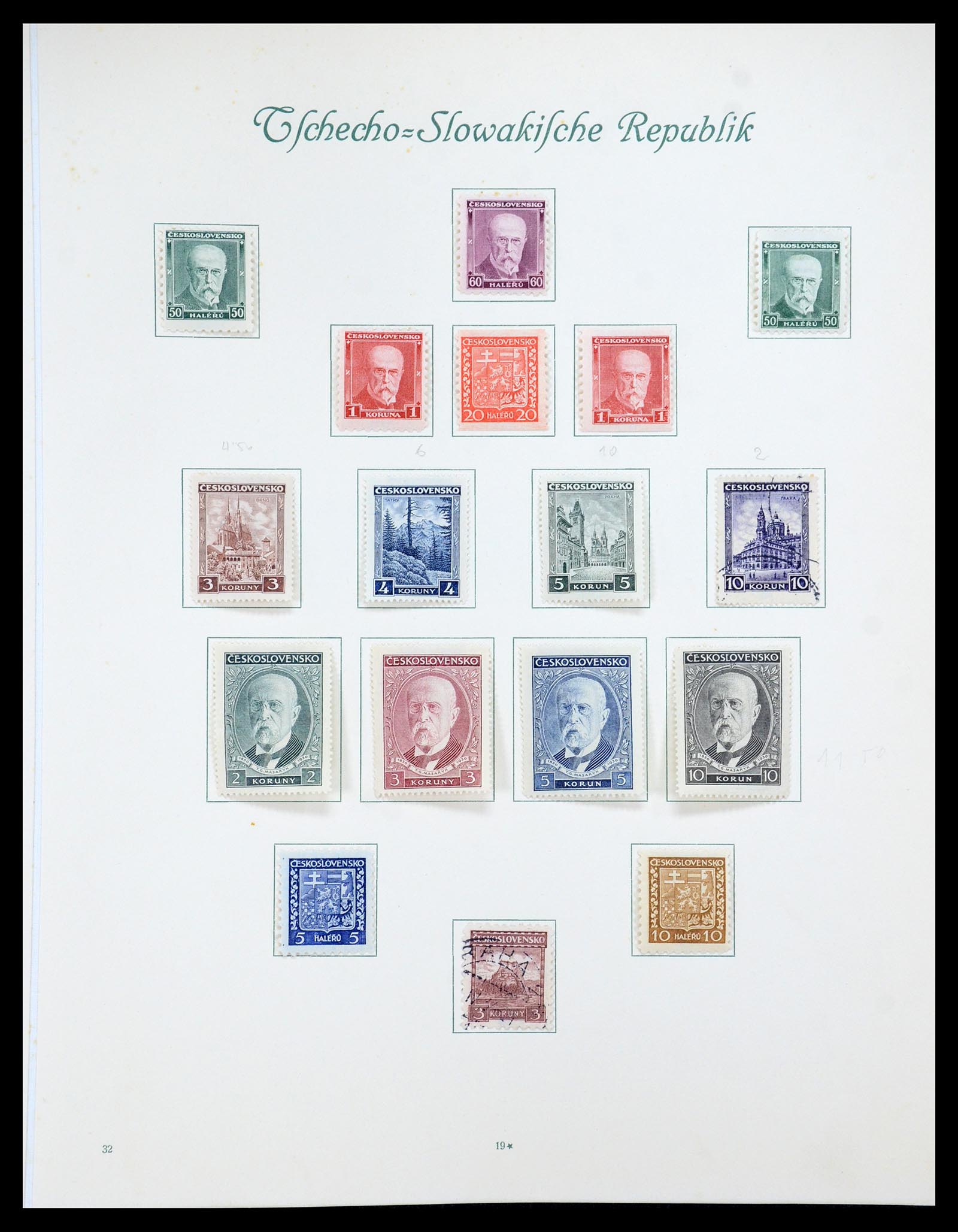 35672 224 - Postzegelverzameling 35672 Tsjechoslowakije 1918-1970.