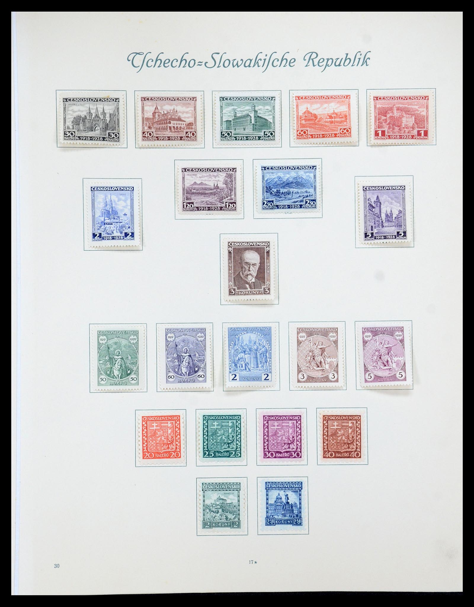 35672 226 - Postzegelverzameling 35672 Tsjechoslowakije 1918-1970.