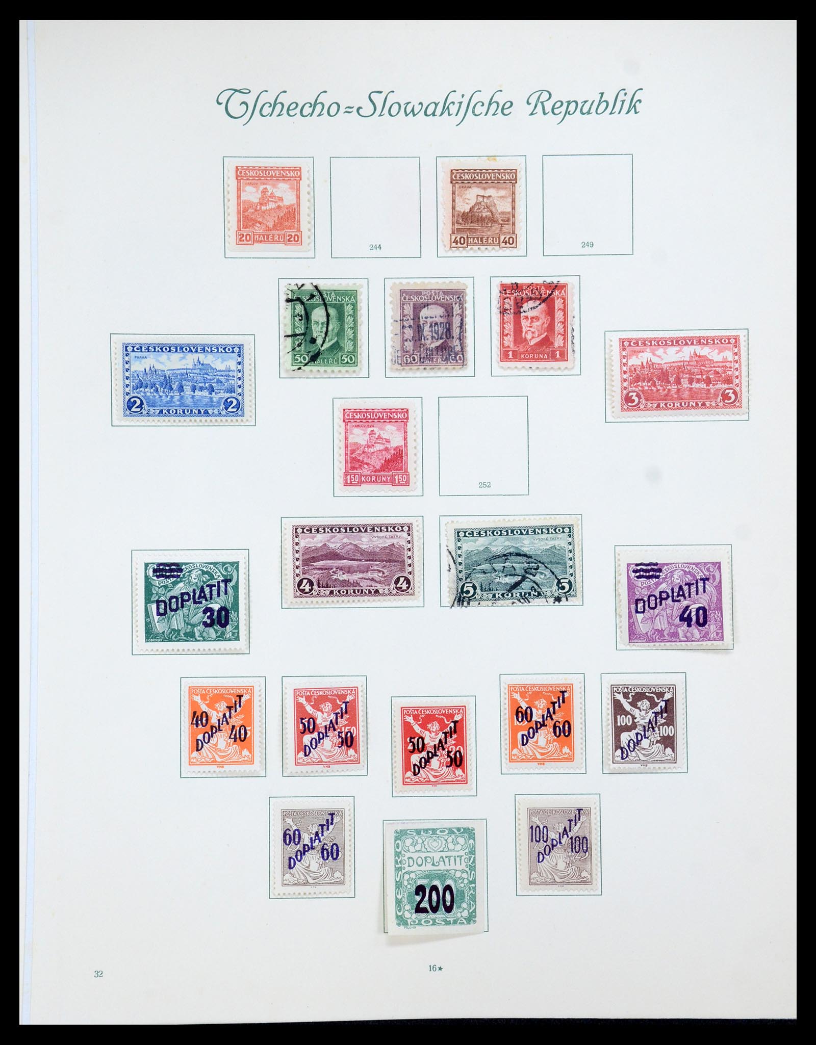 35672 227 - Postzegelverzameling 35672 Tsjechoslowakije 1918-1970.