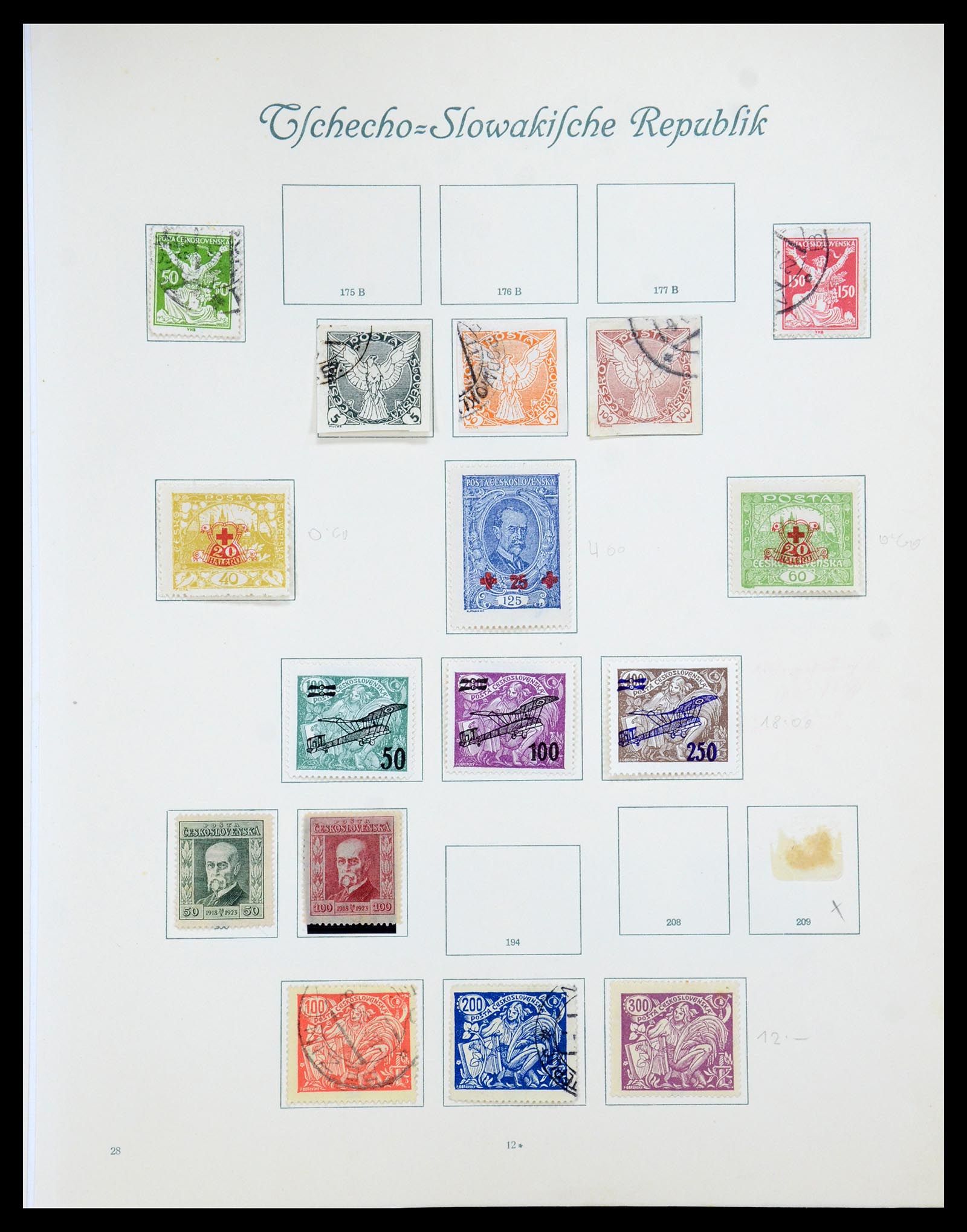 35672 231 - Postzegelverzameling 35672 Tsjechoslowakije 1918-1970.
