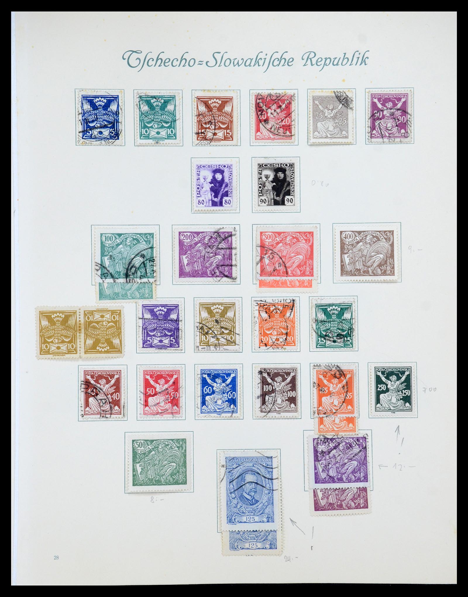 35672 233 - Postzegelverzameling 35672 Tsjechoslowakije 1918-1970.