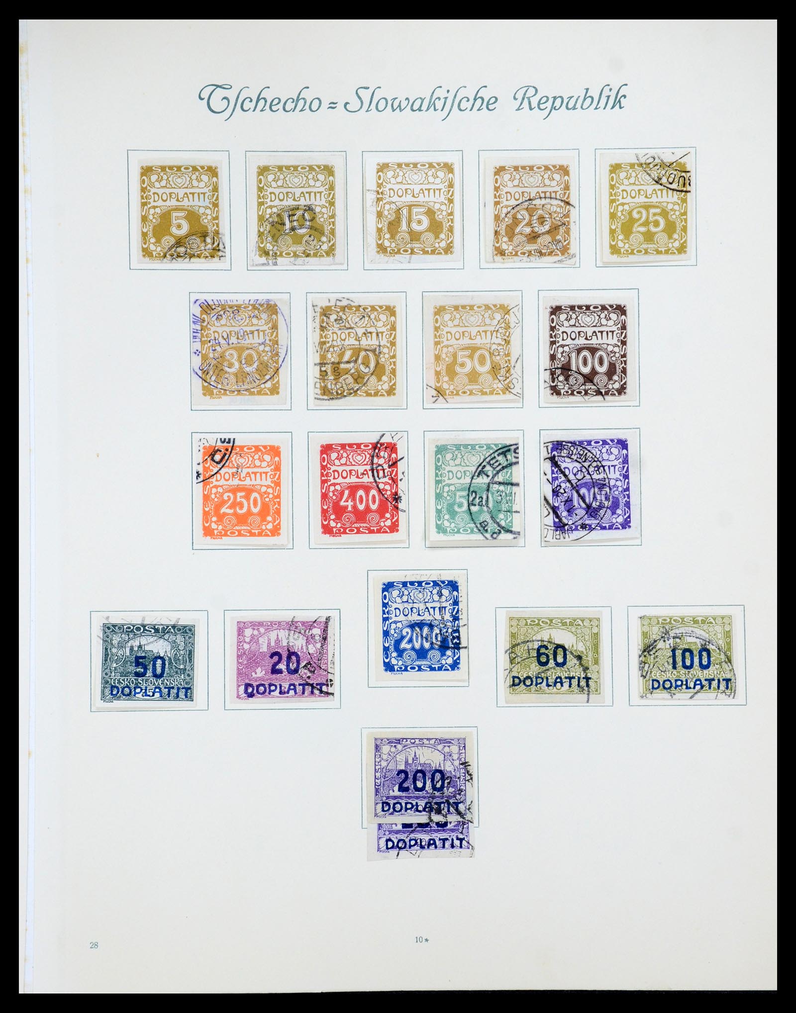 35672 234 - Postzegelverzameling 35672 Tsjechoslowakije 1918-1970.