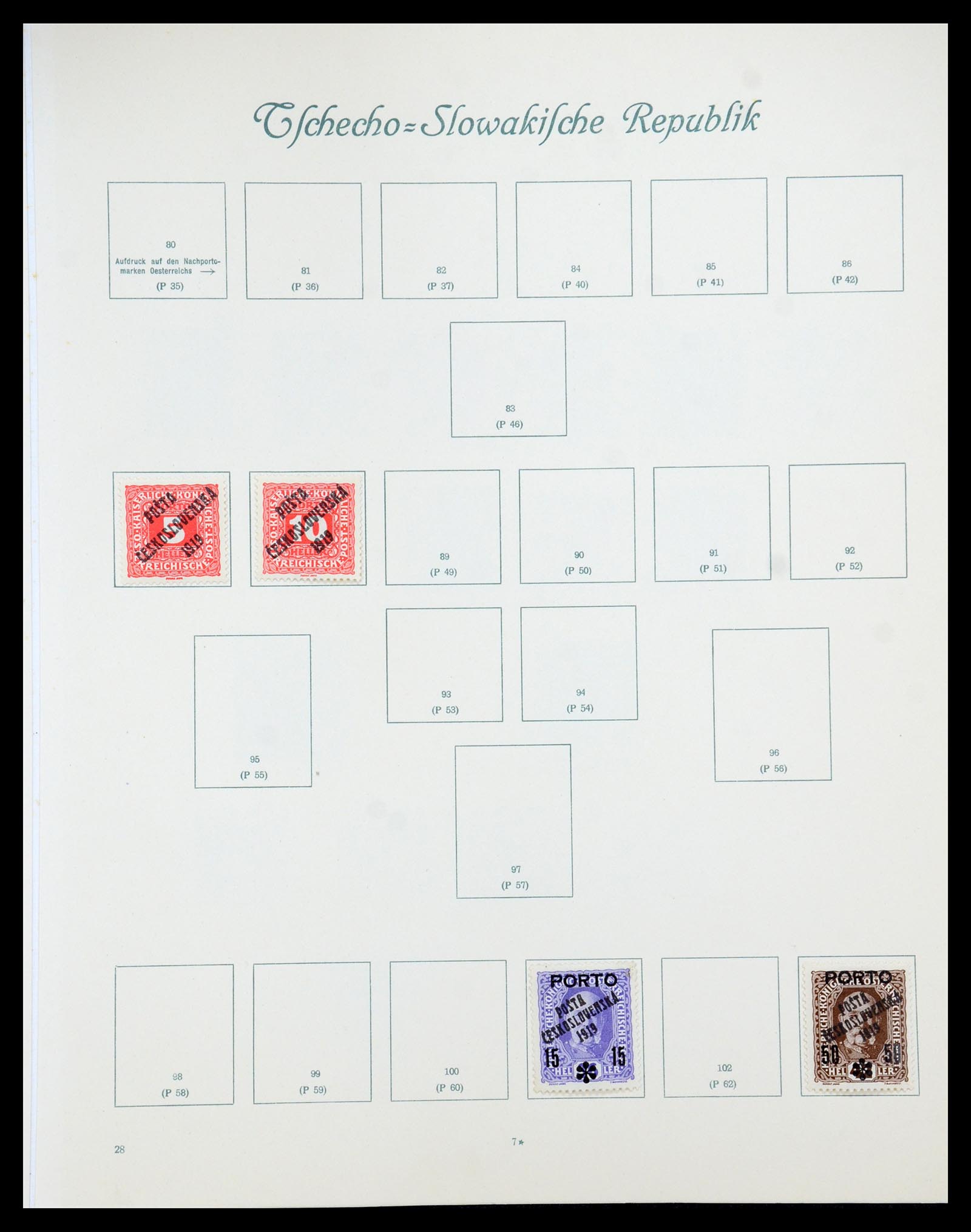 35672 238 - Postzegelverzameling 35672 Tsjechoslowakije 1918-1970.