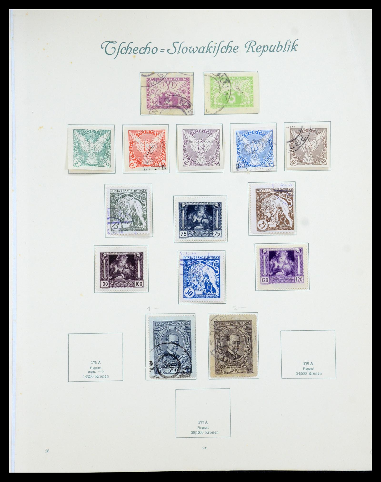 35672 240 - Postzegelverzameling 35672 Tsjechoslowakije 1918-1970.