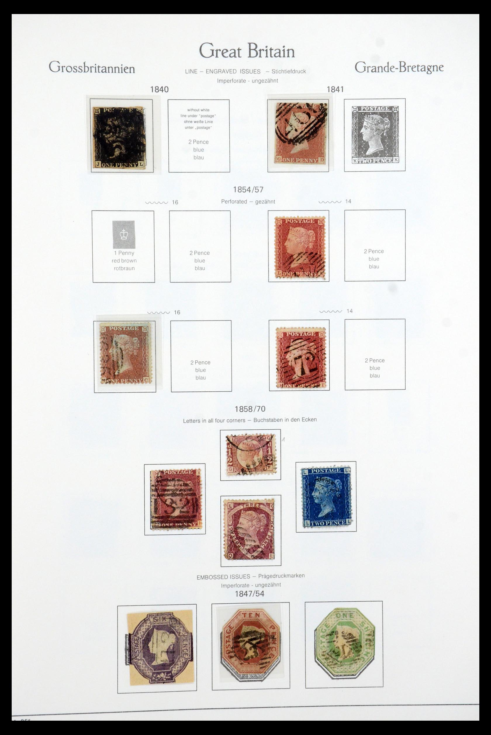 35674 001 - Postzegelverzameling 35674 Engeland 1840-2003.