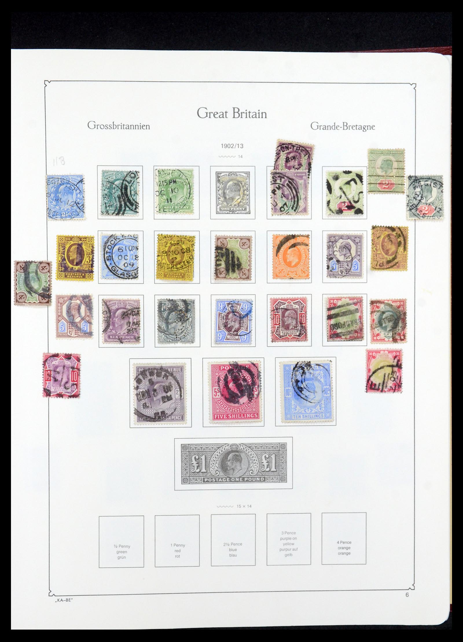 35674 006 - Postzegelverzameling 35674 Engeland 1840-2003.