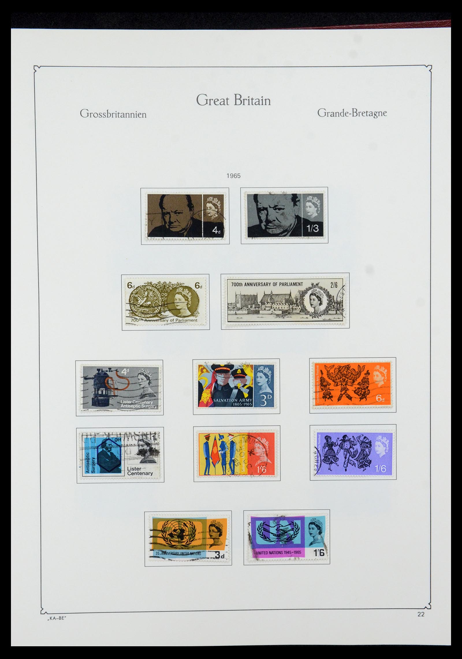 35674 032 - Postzegelverzameling 35674 Engeland 1840-2003.