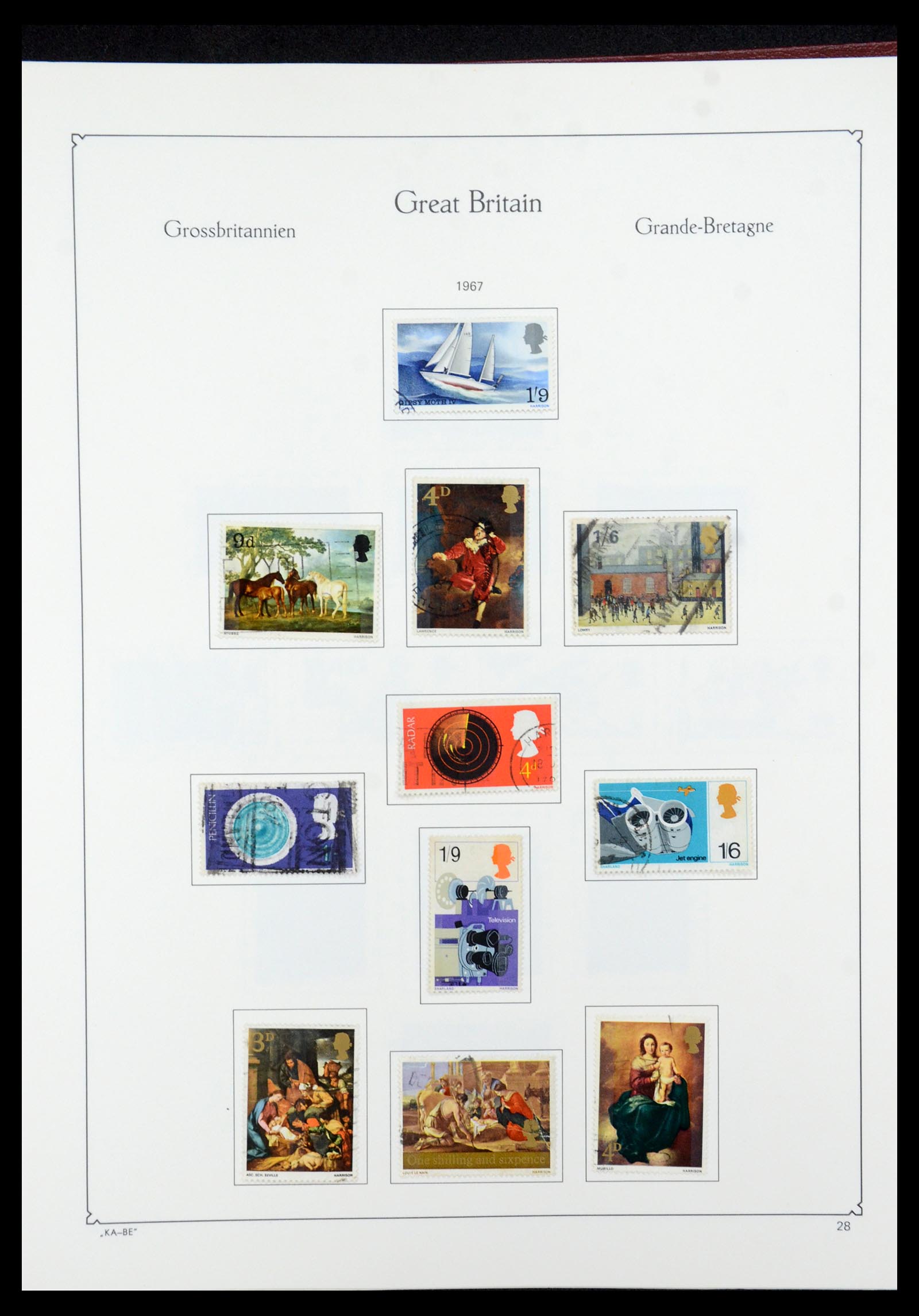 35674 040 - Postzegelverzameling 35674 Engeland 1840-2003.