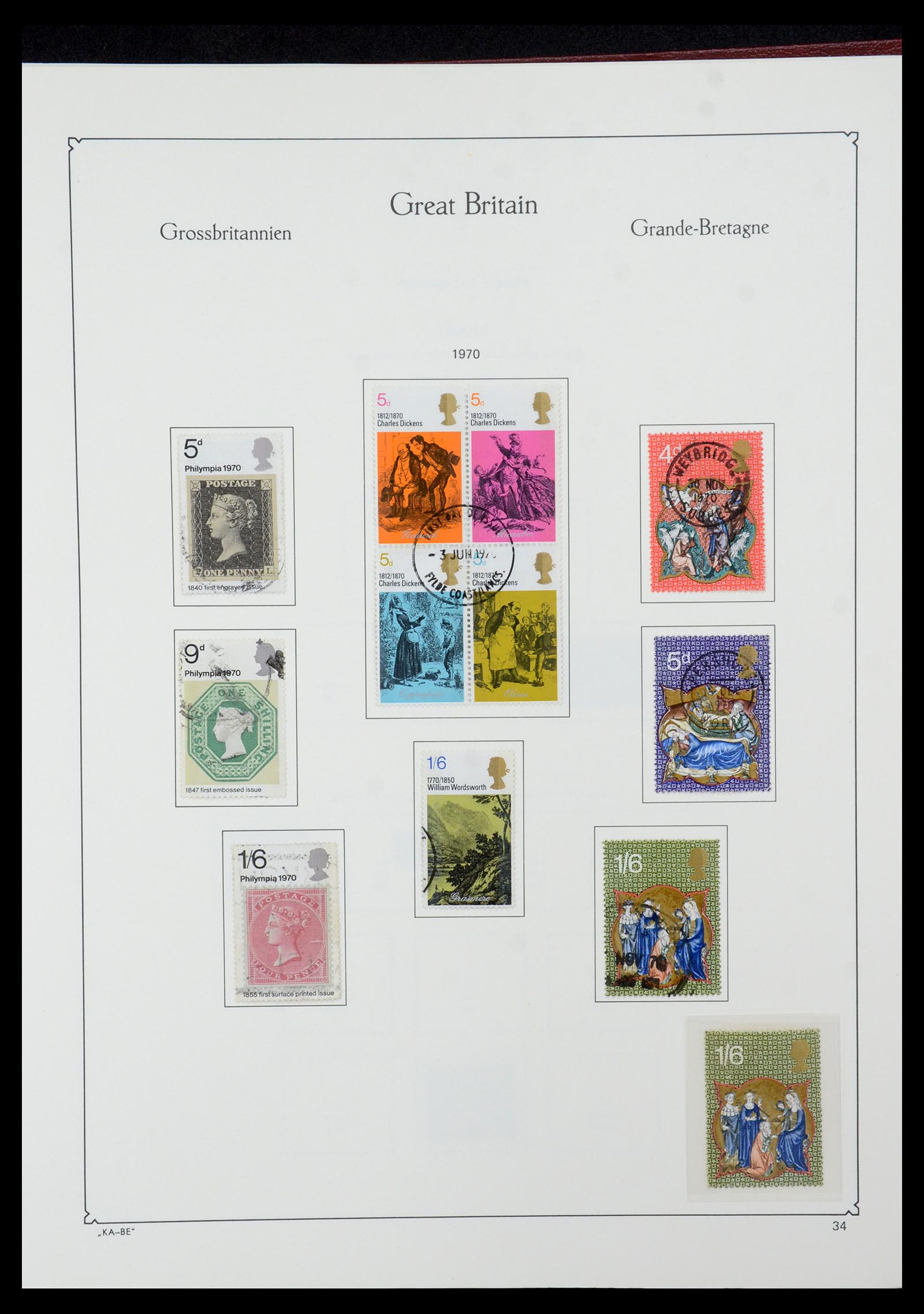 35674 046 - Postzegelverzameling 35674 Engeland 1840-2003.