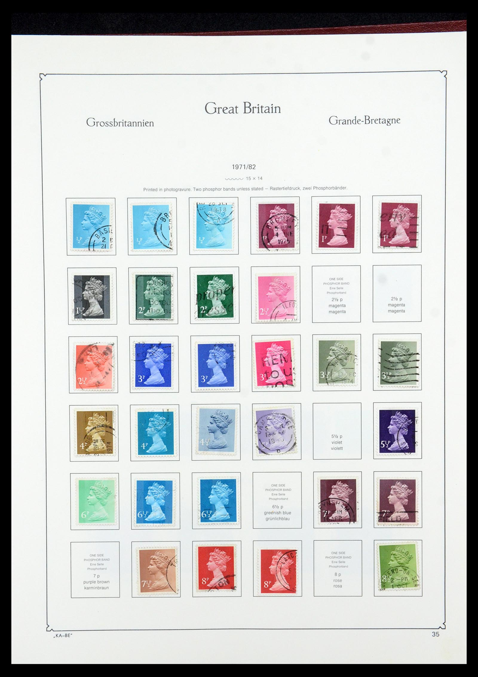 35674 051 - Postzegelverzameling 35674 Engeland 1840-2003.