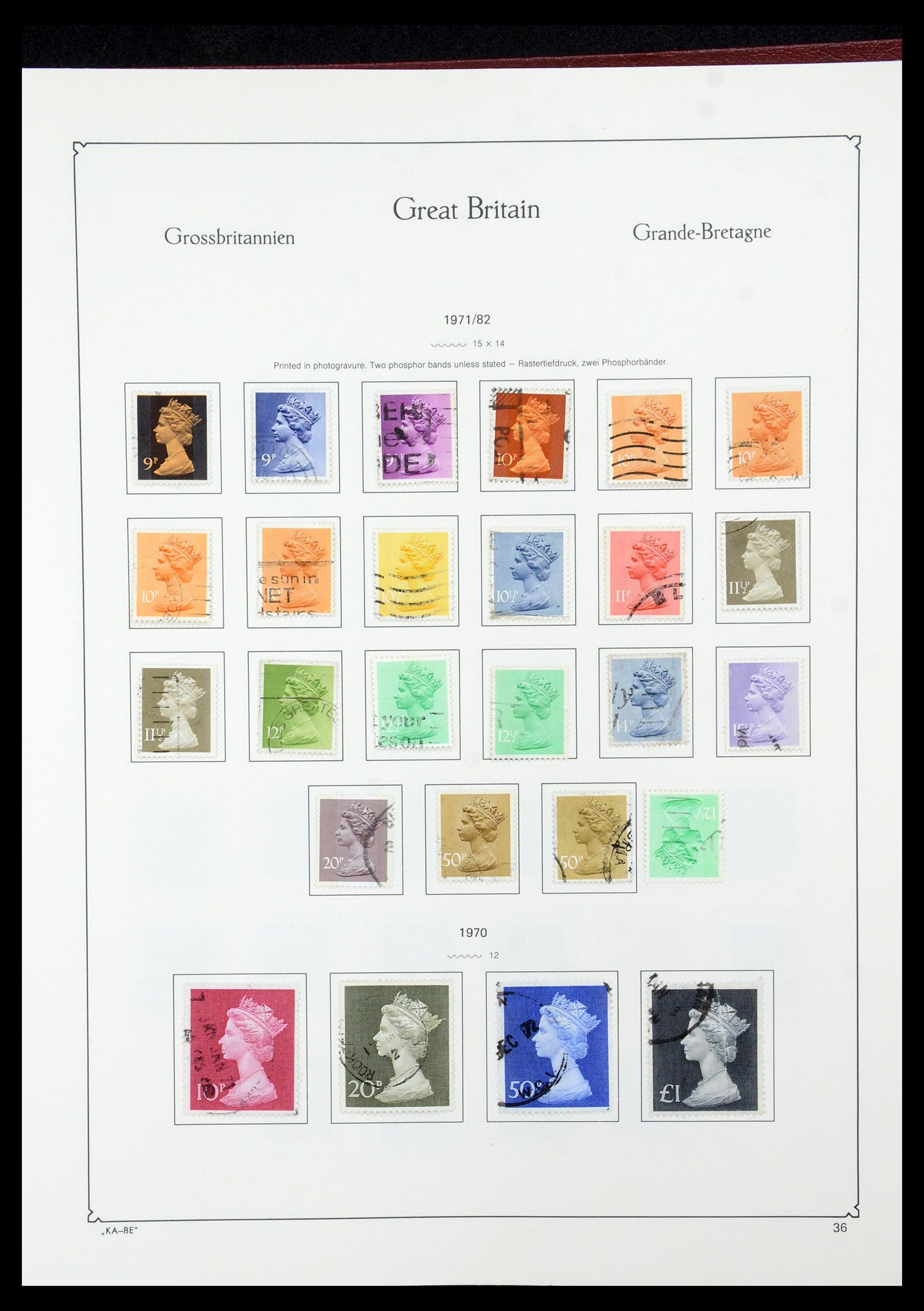 35674 052 - Postzegelverzameling 35674 Engeland 1840-2003.