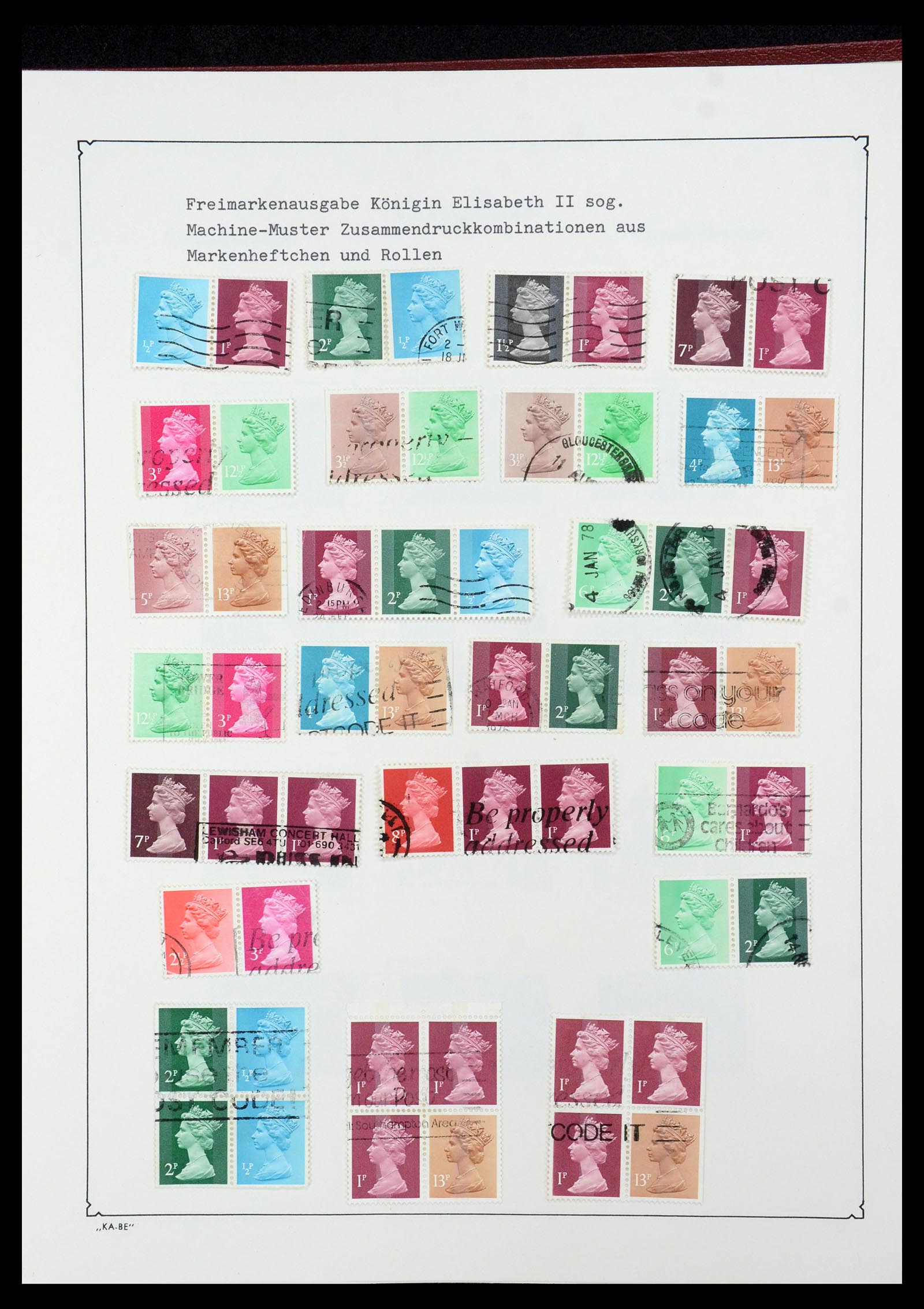 35674 055 - Postzegelverzameling 35674 Engeland 1840-2003.