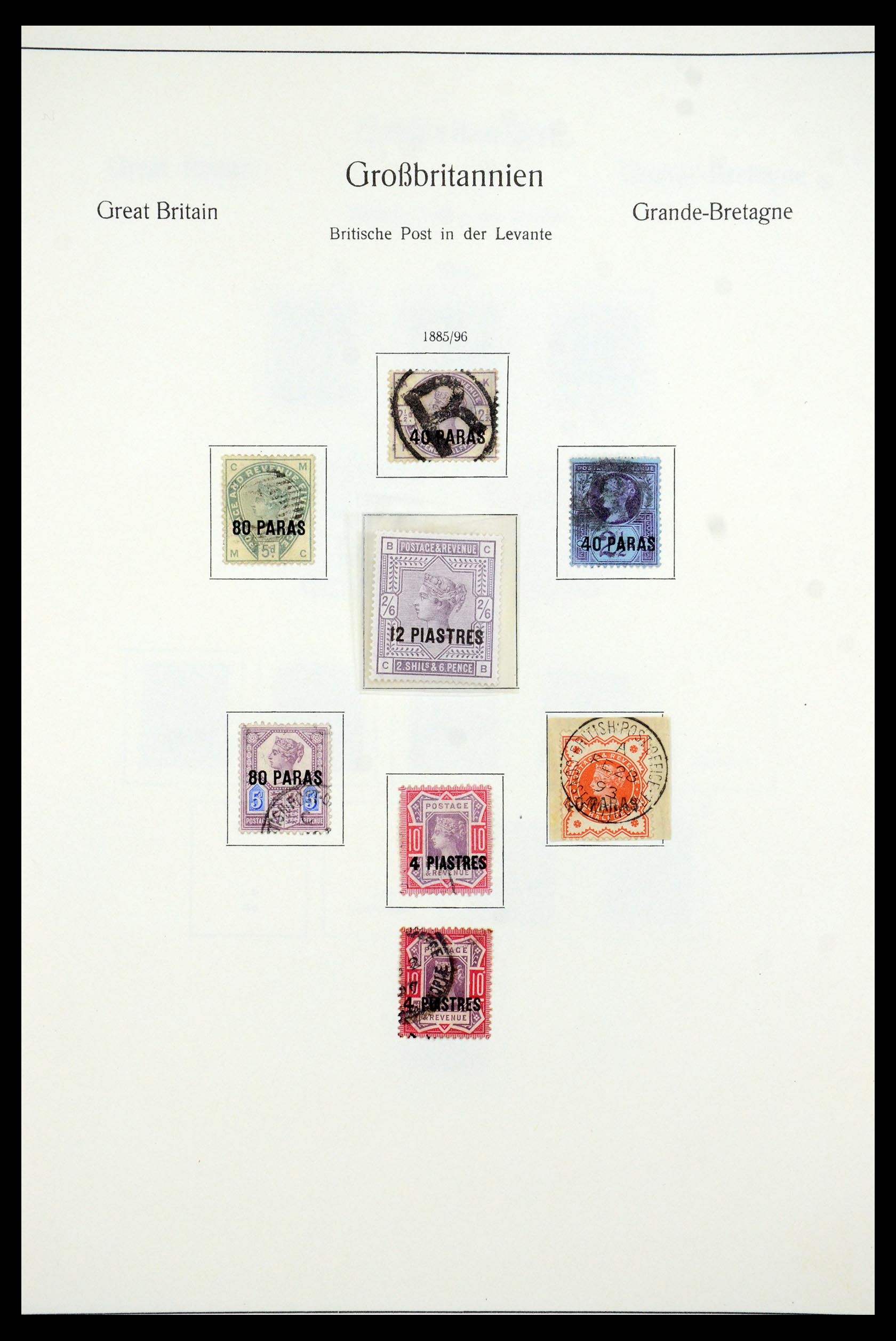 35676 001 - Postzegelverzameling 35676 Brits Levant 1885-1957.