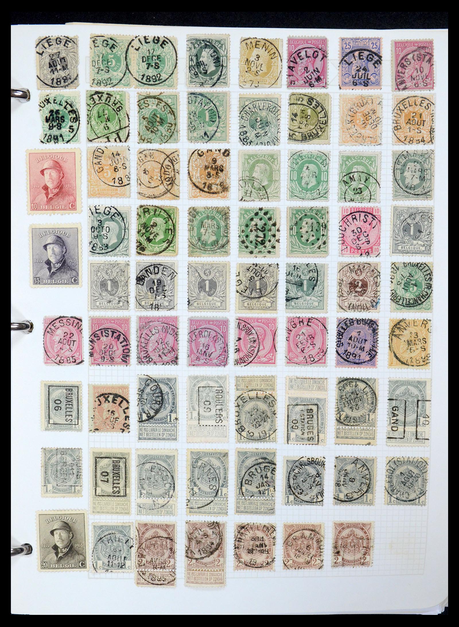 35678 007 - Stamp Collection 35678 Belgium 1851-1965.