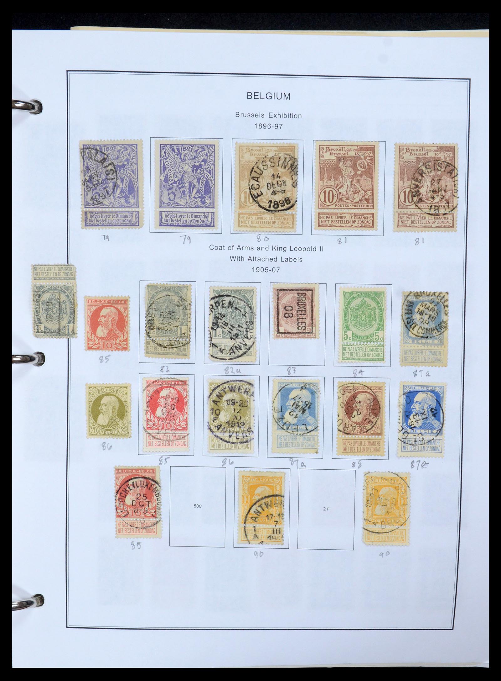 35678 010 - Postzegelverzameling 35678 België 1851-1965.