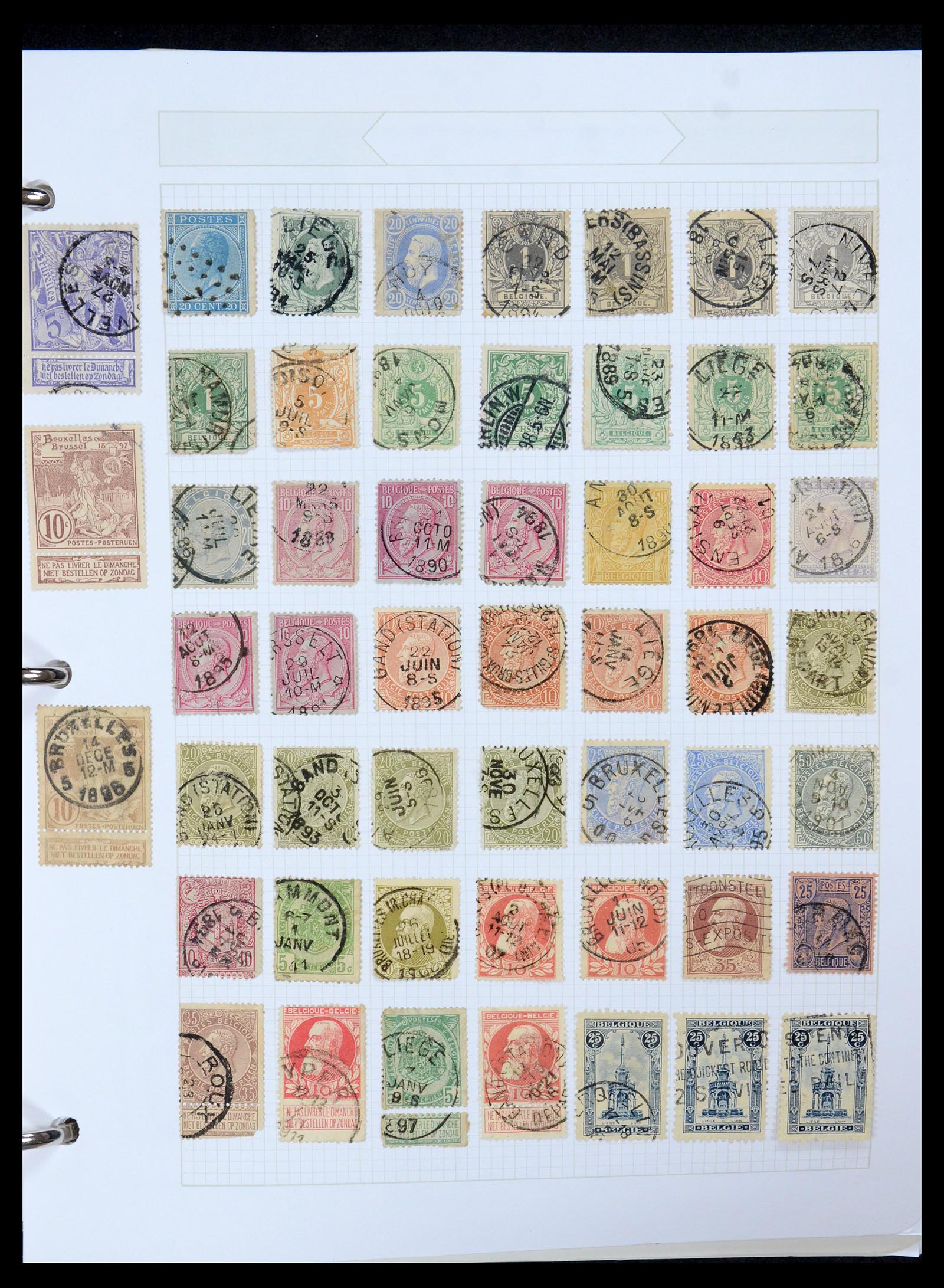 35678 011 - Postzegelverzameling 35678 België 1851-1965.