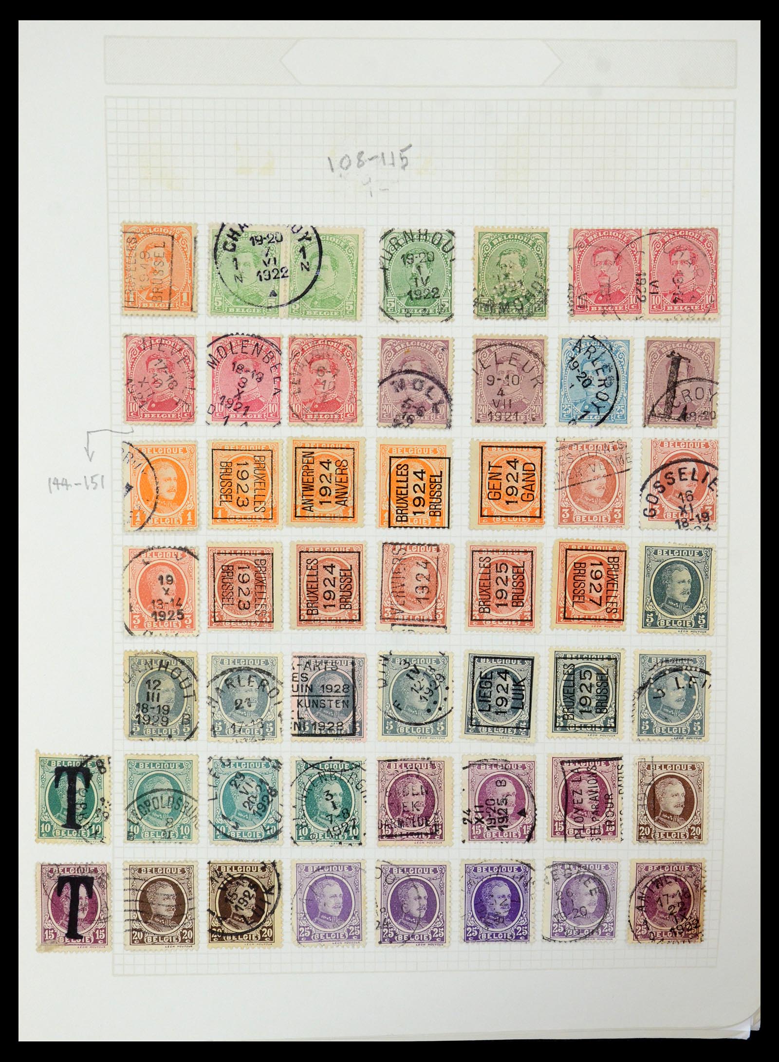 35678 018 - Postzegelverzameling 35678 België 1851-1965.