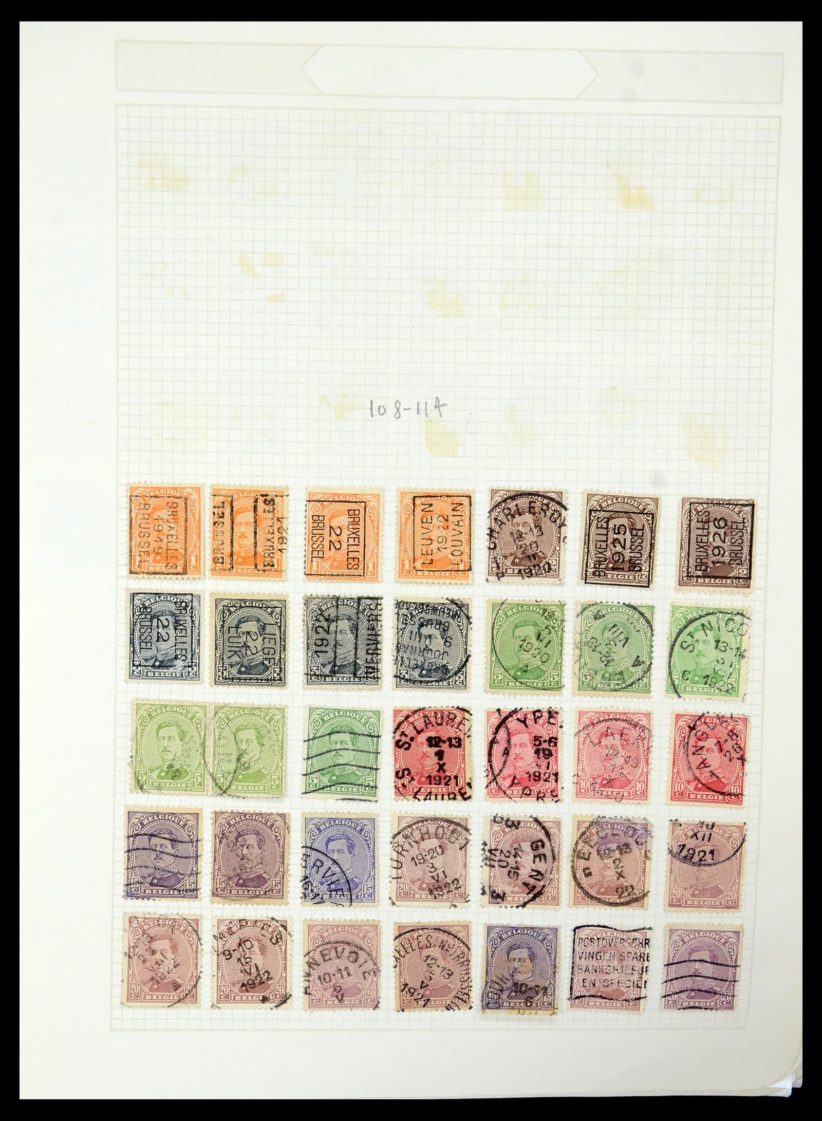 35678 019 - Postzegelverzameling 35678 België 1851-1965.