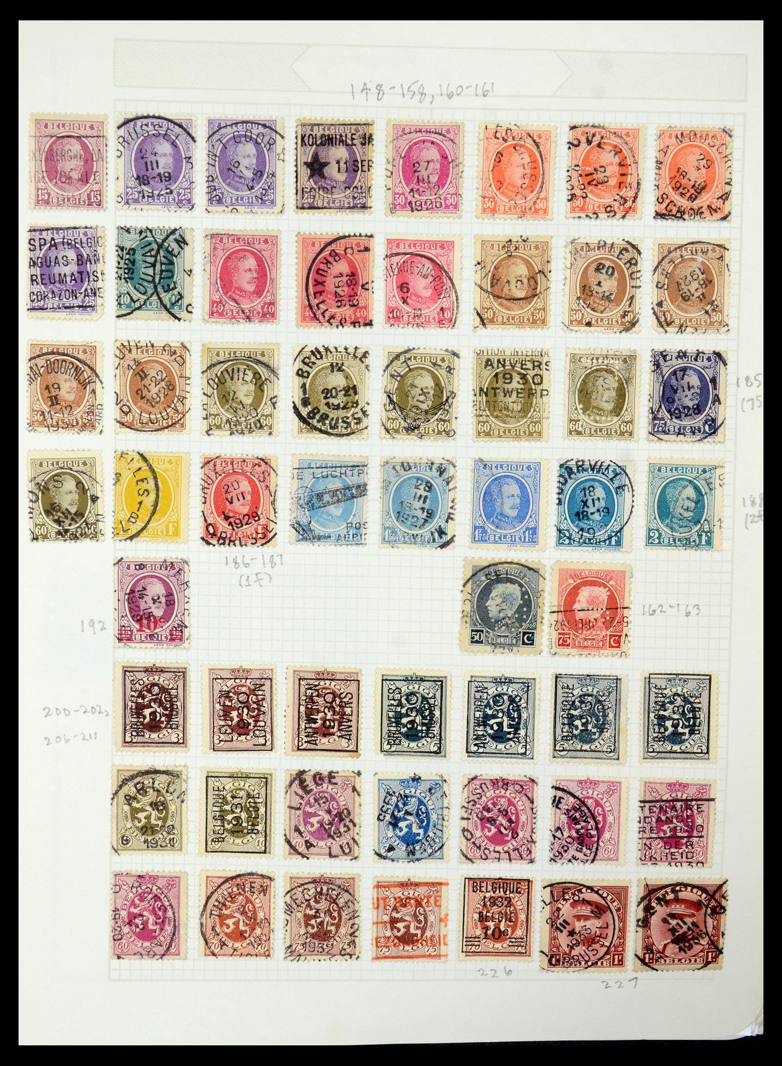 35678 020 - Postzegelverzameling 35678 België 1851-1965.