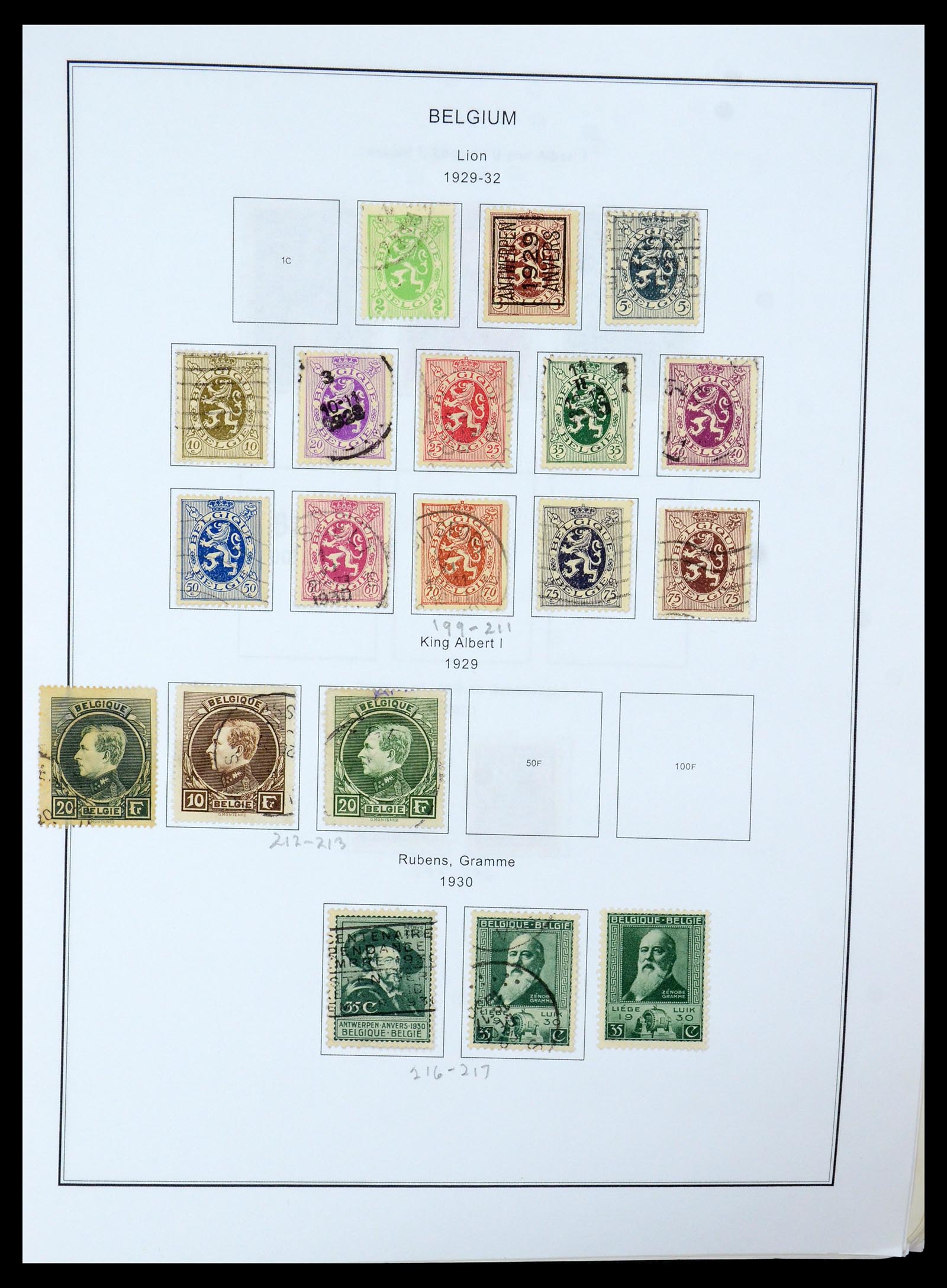 35678 021 - Postzegelverzameling 35678 België 1851-1965.