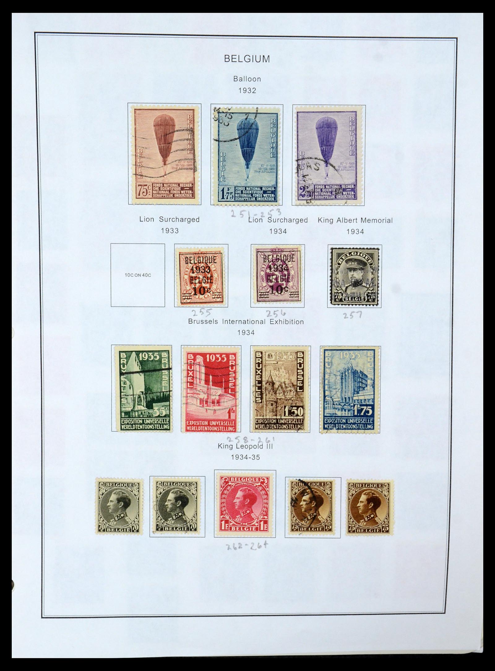 35678 024 - Postzegelverzameling 35678 België 1851-1965.