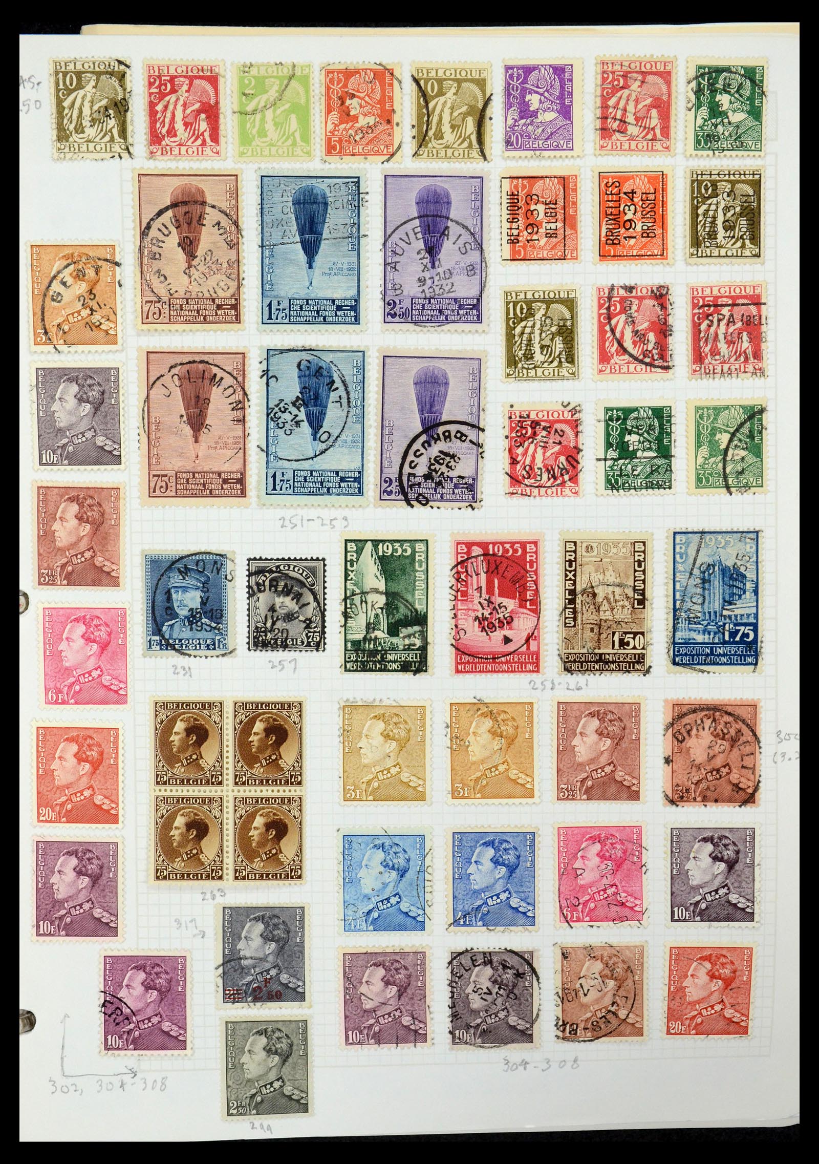 35678 025 - Postzegelverzameling 35678 België 1851-1965.