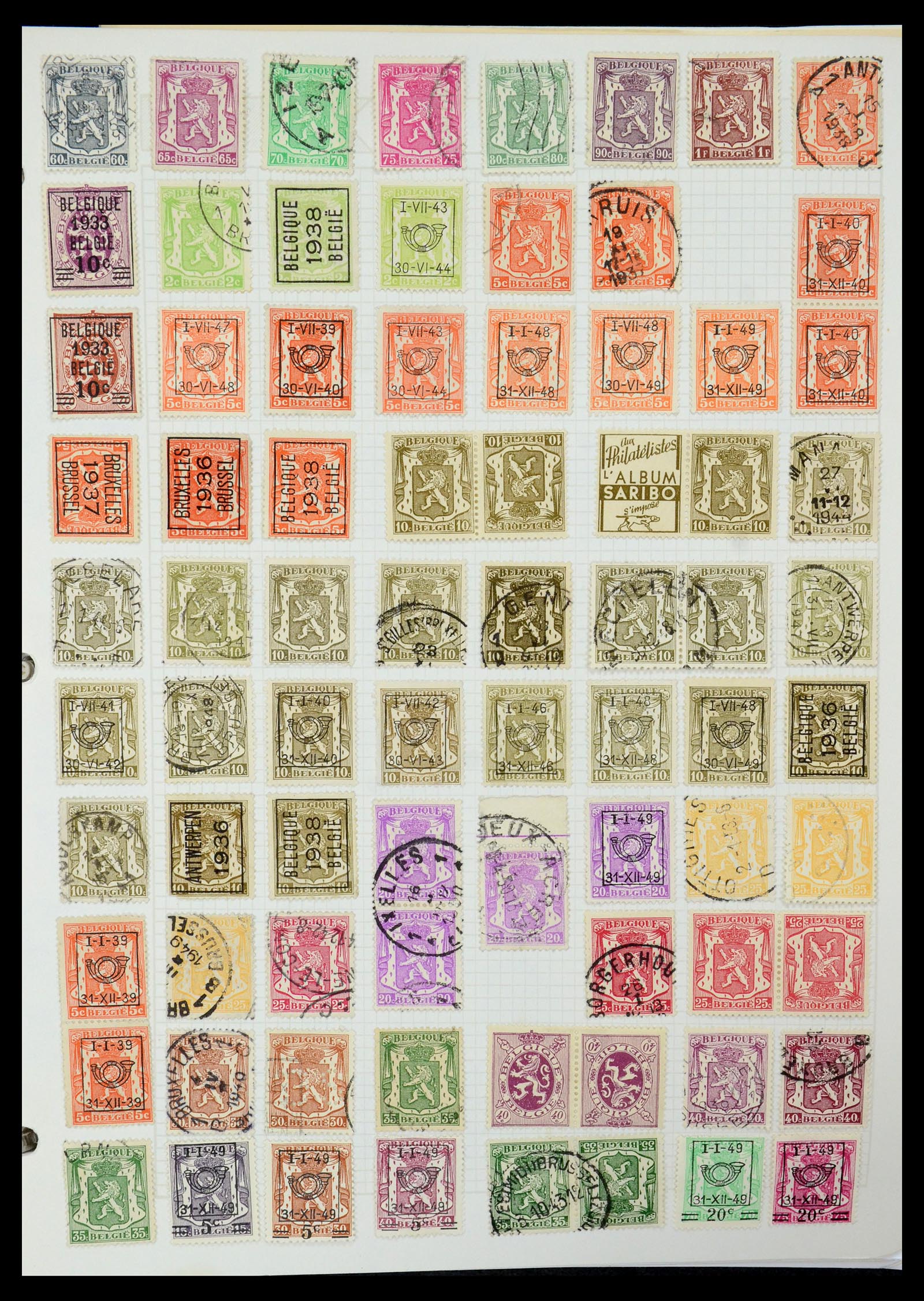 35678 026 - Postzegelverzameling 35678 België 1851-1965.