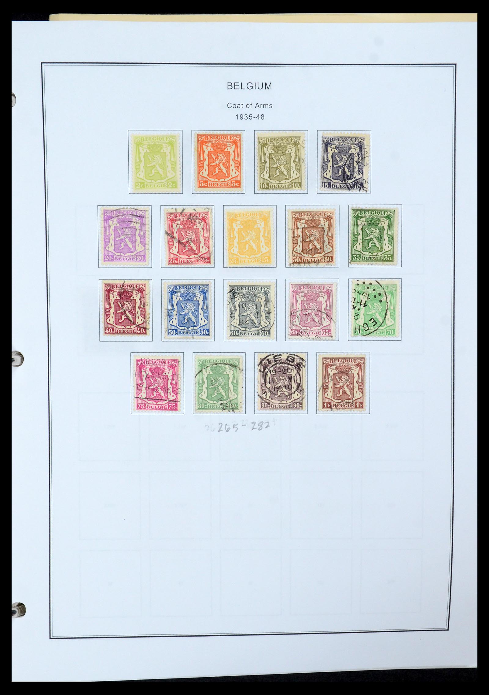 35678 028 - Postzegelverzameling 35678 België 1851-1965.