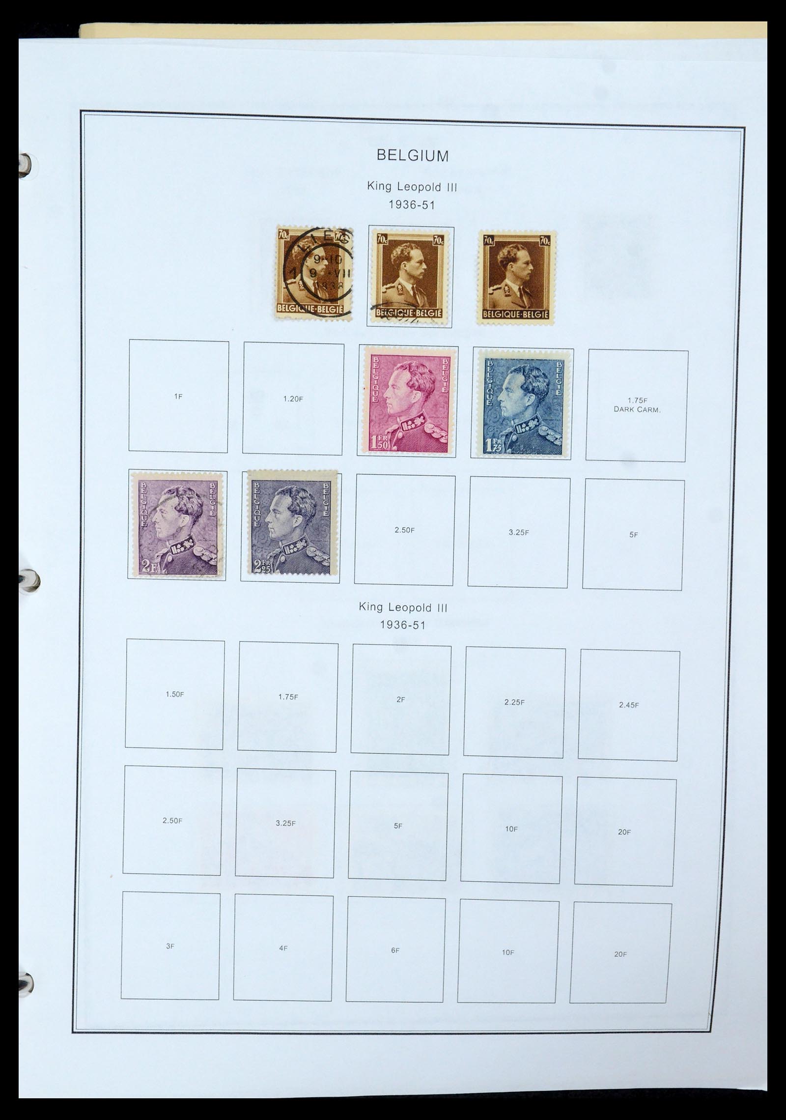 35678 029 - Postzegelverzameling 35678 België 1851-1965.