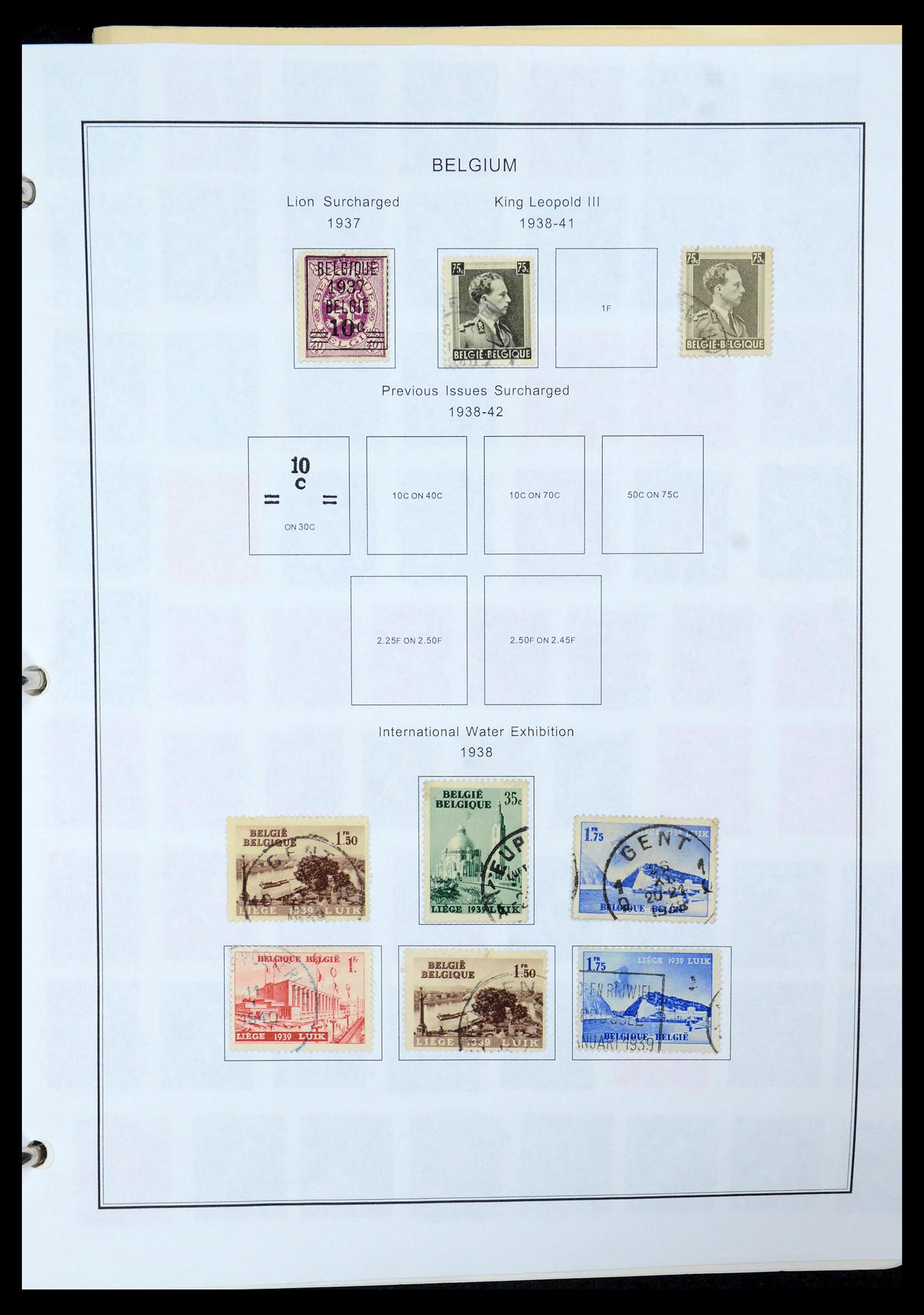 35678 030 - Postzegelverzameling 35678 België 1851-1965.