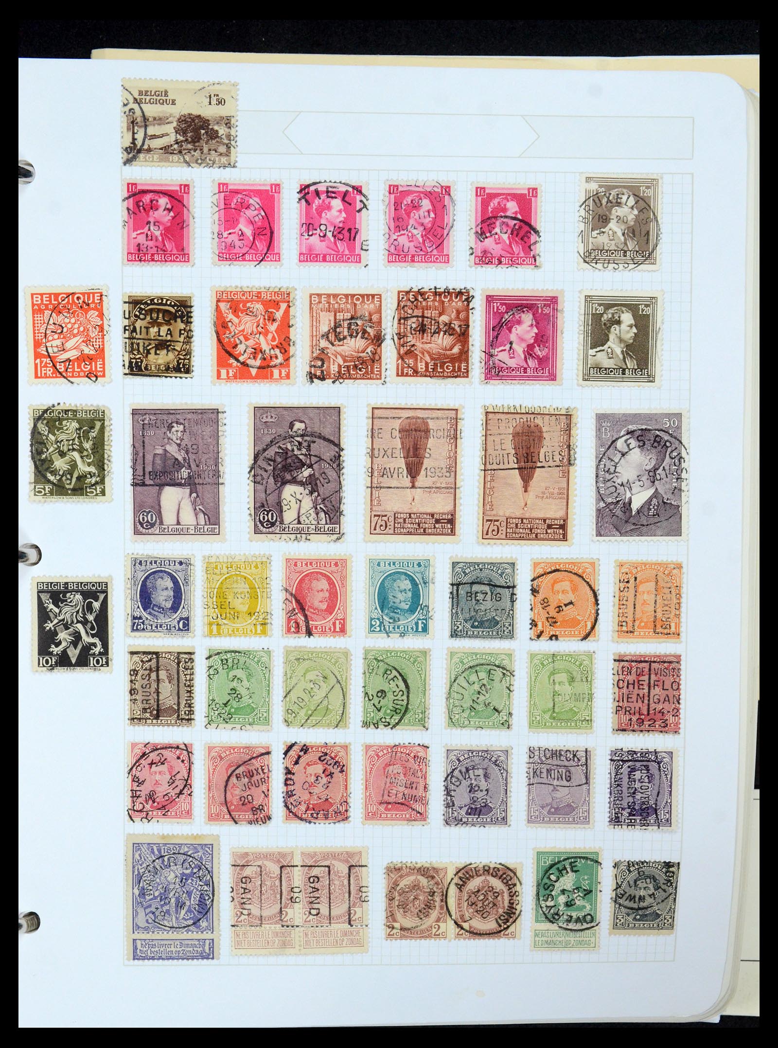 35678 032 - Postzegelverzameling 35678 België 1851-1965.
