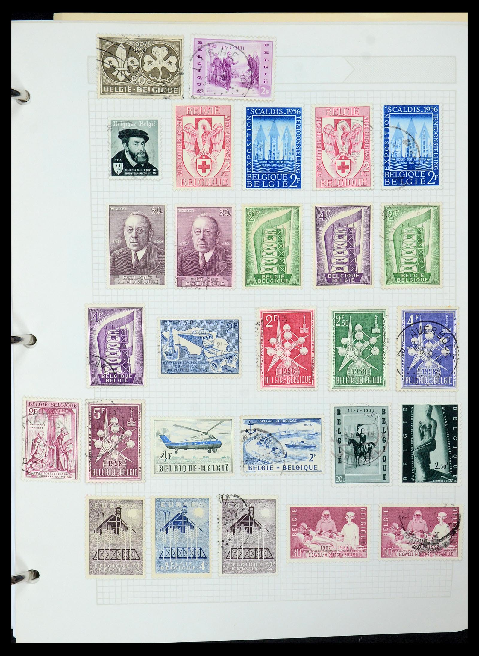 35678 036 - Postzegelverzameling 35678 België 1851-1965.