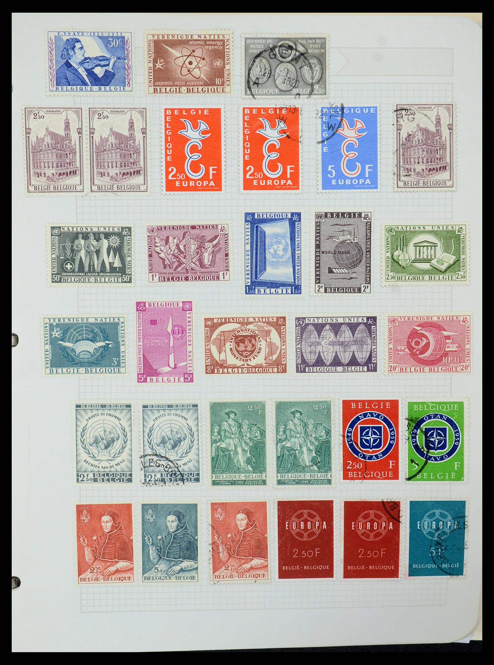 35678 037 - Postzegelverzameling 35678 België 1851-1965.