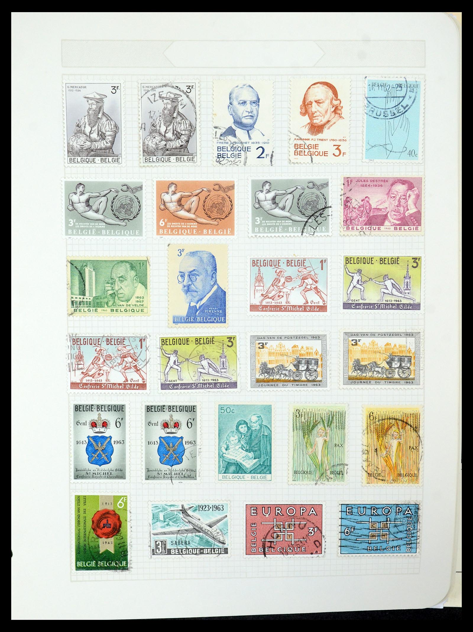 35678 040 - Postzegelverzameling 35678 België 1851-1965.