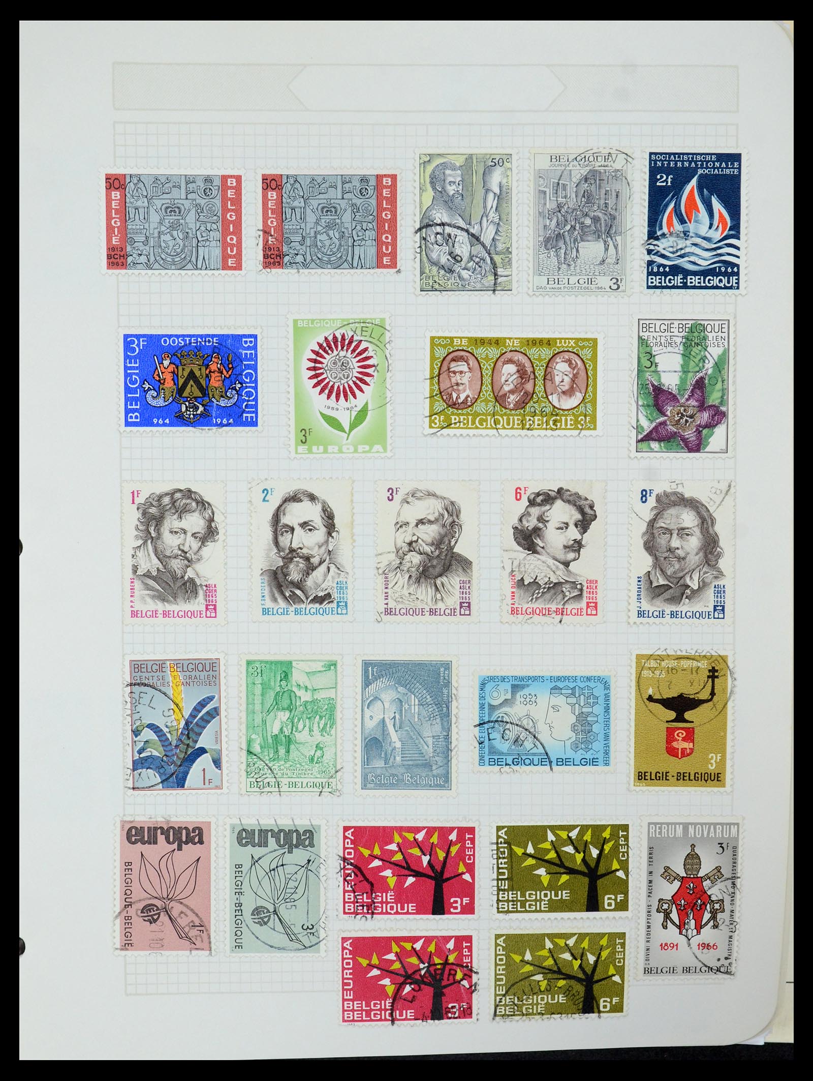 35678 041 - Postzegelverzameling 35678 België 1851-1965.