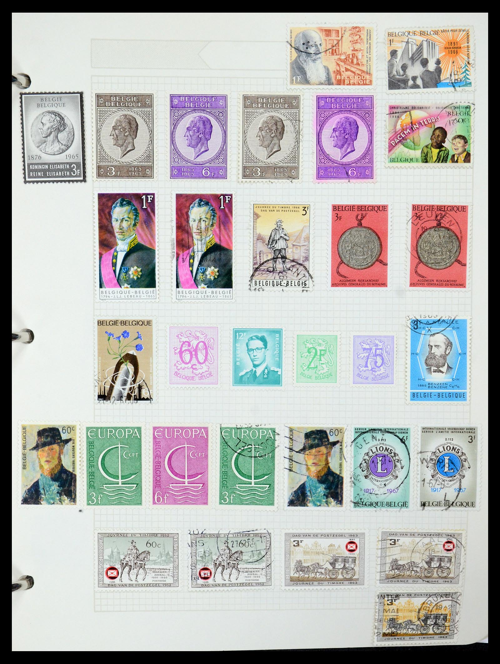 35678 042 - Stamp Collection 35678 Belgium 1851-1965.