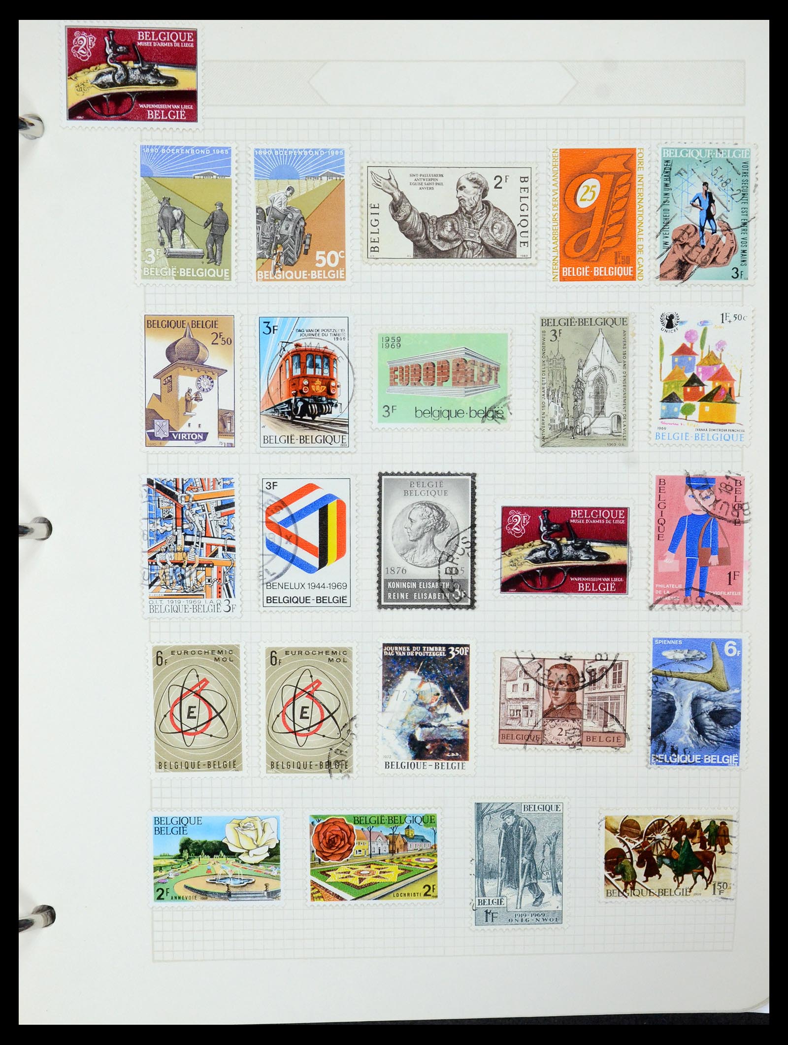 35678 044 - Postzegelverzameling 35678 België 1851-1965.
