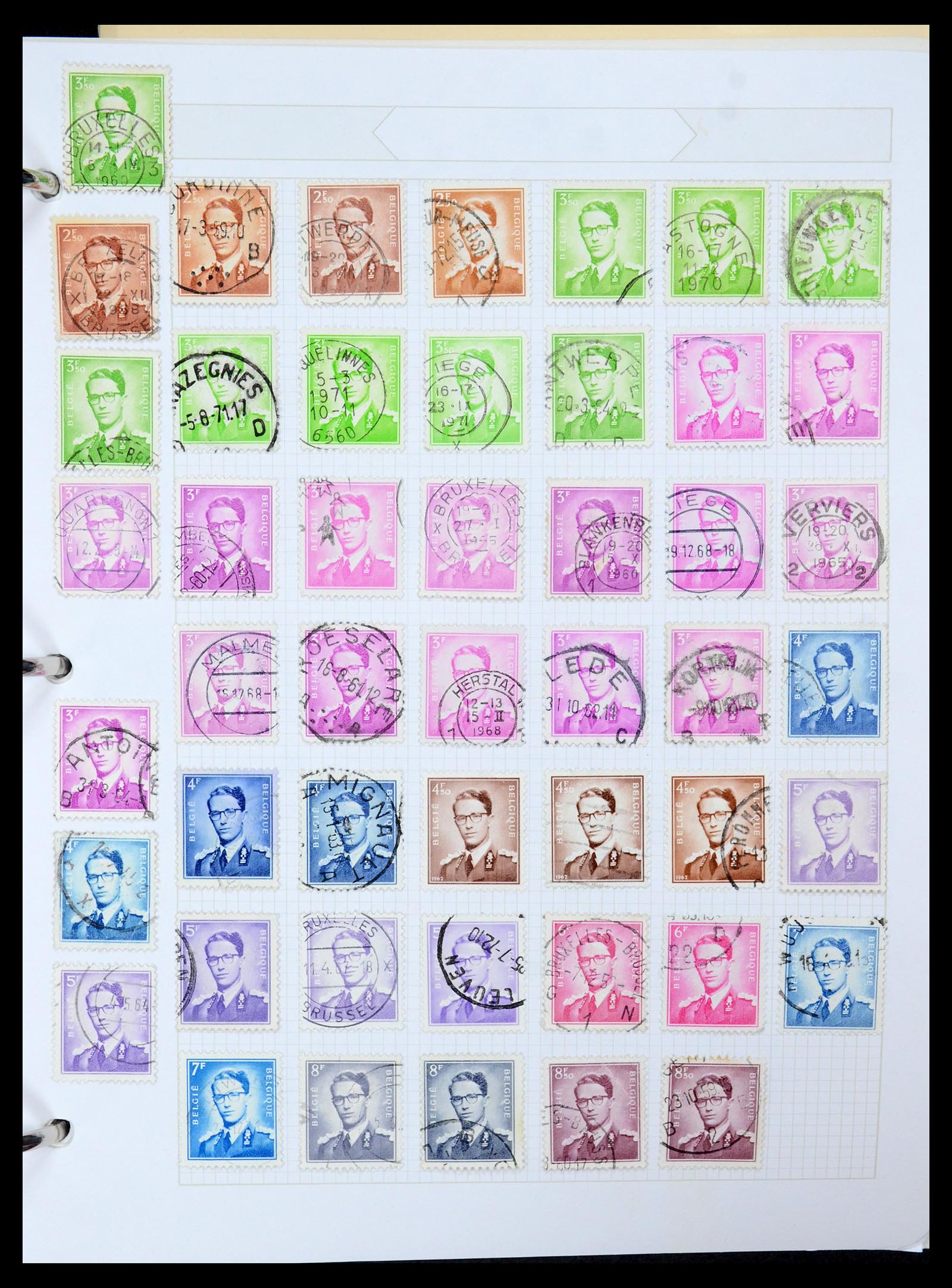 35678 052 - Postzegelverzameling 35678 België 1851-1965.