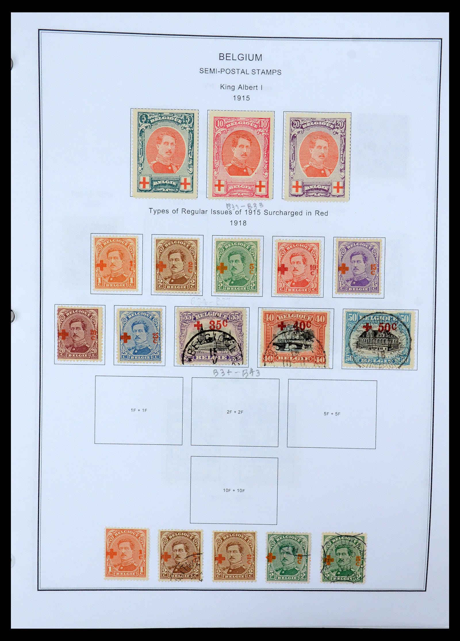 35678 057 - Postzegelverzameling 35678 België 1851-1965.