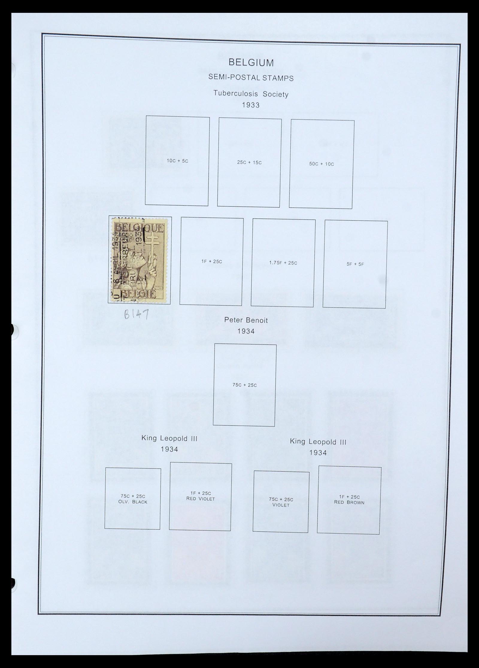 35678 063 - Stamp Collection 35678 Belgium 1851-1965.