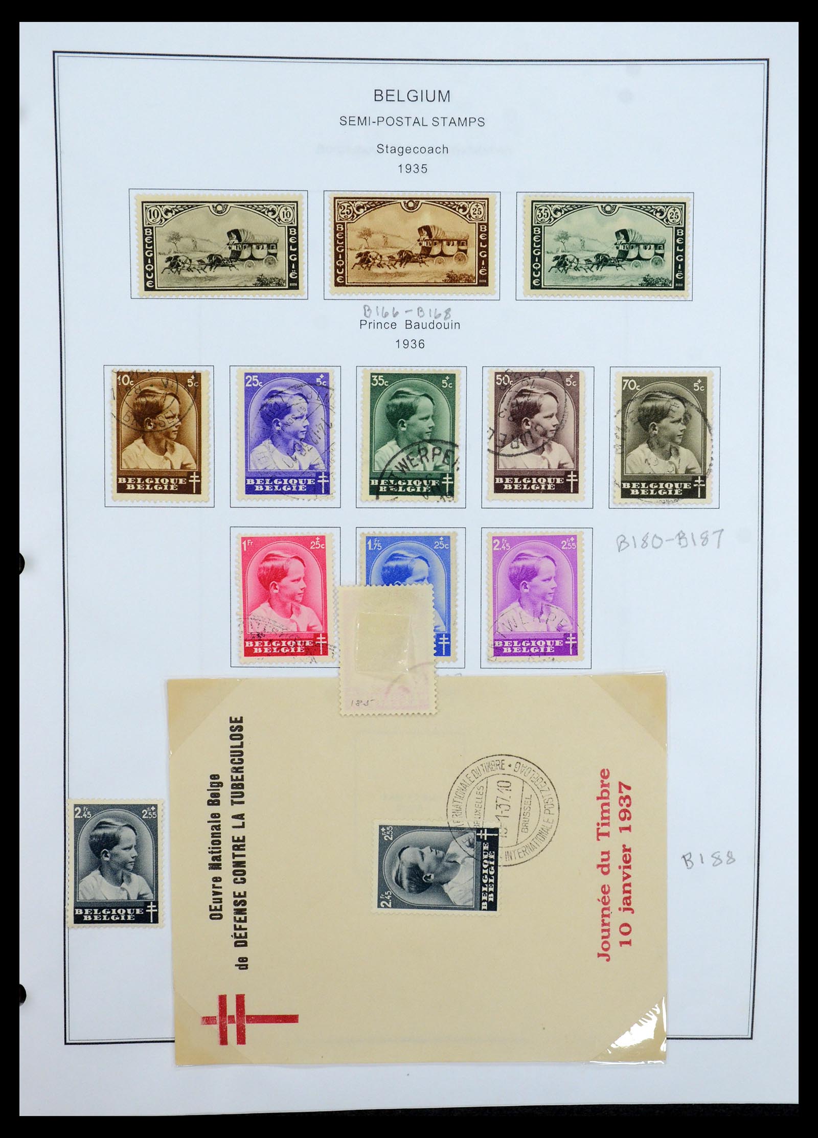 35678 065 - Stamp Collection 35678 Belgium 1851-1965.