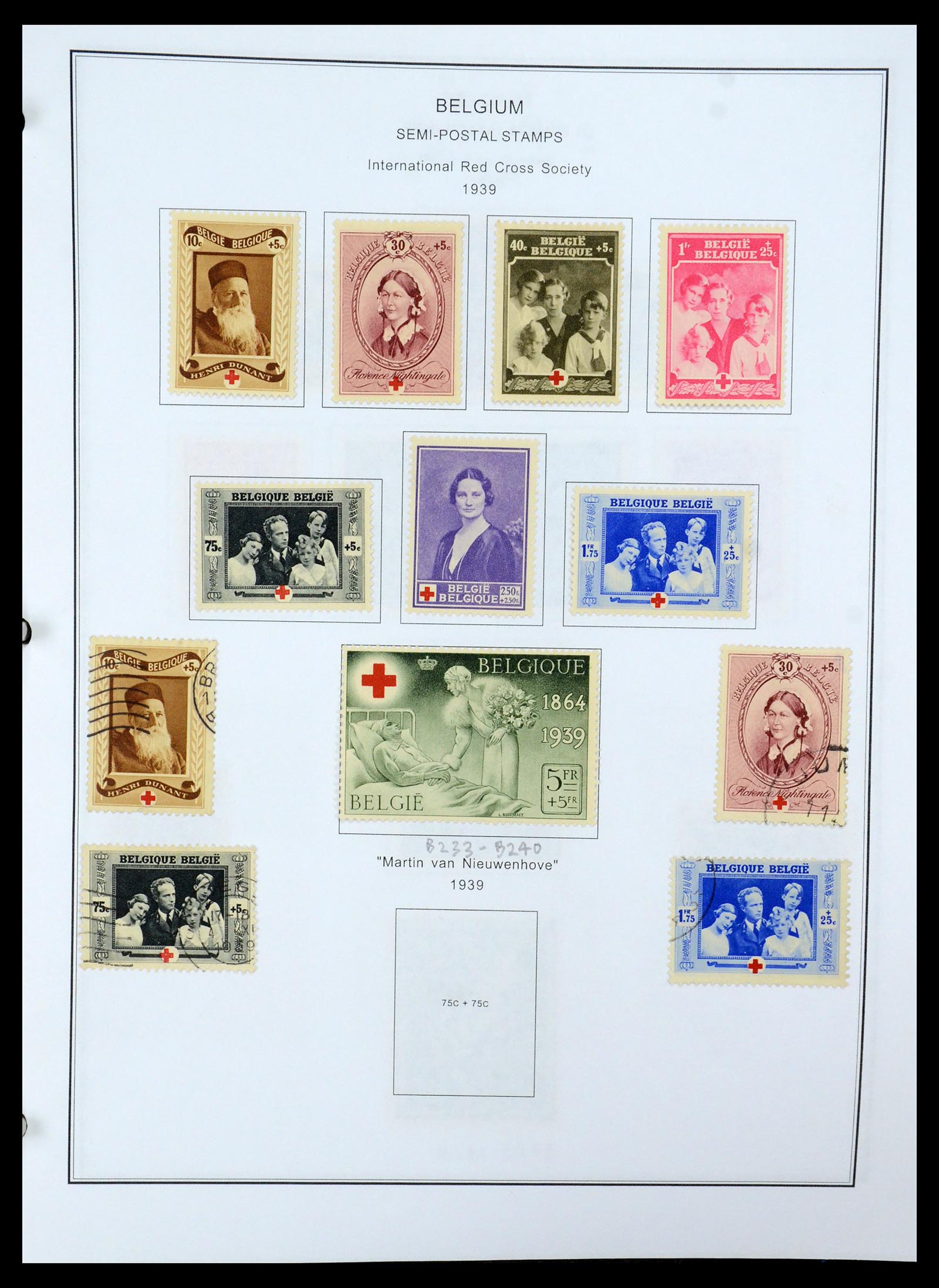 35678 072 - Stamp Collection 35678 Belgium 1851-1965.