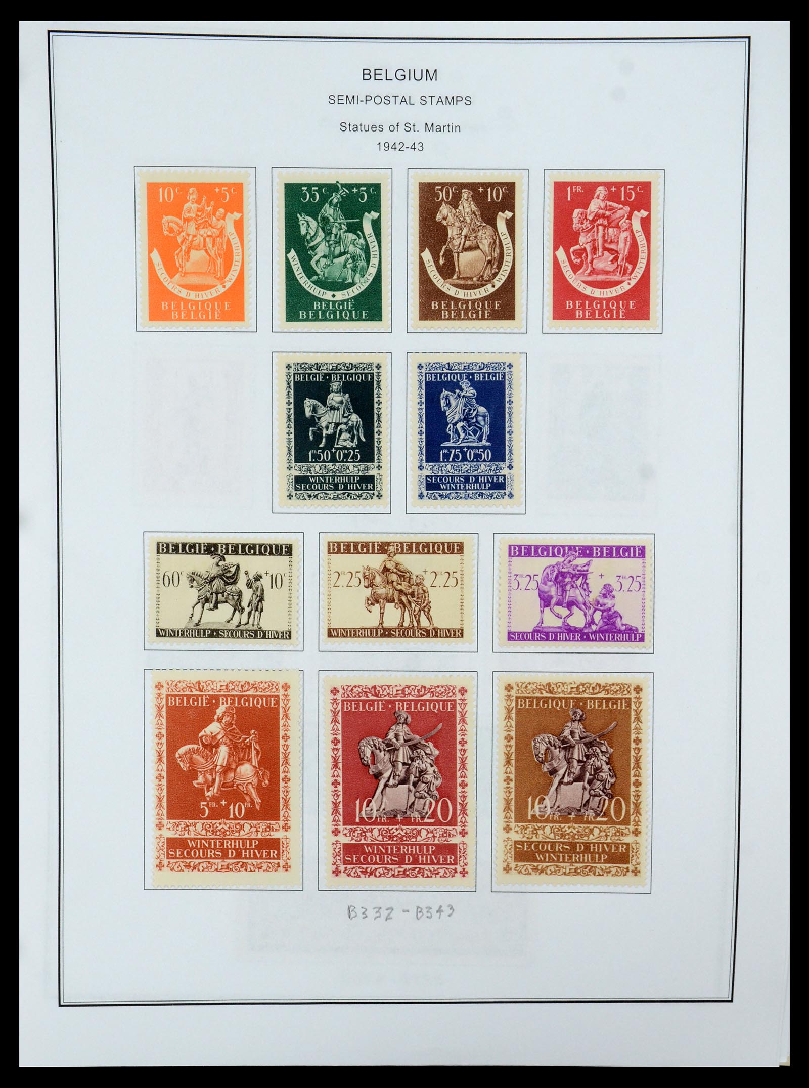 35678 084 - Stamp Collection 35678 Belgium 1851-1965.