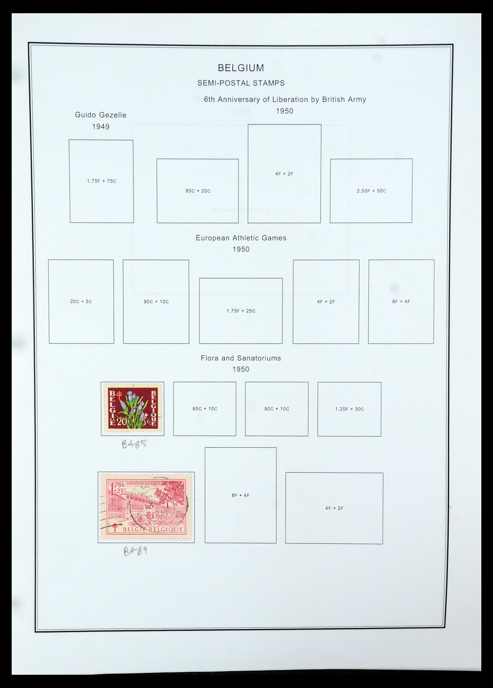 35678 099 - Stamp Collection 35678 Belgium 1851-1965.