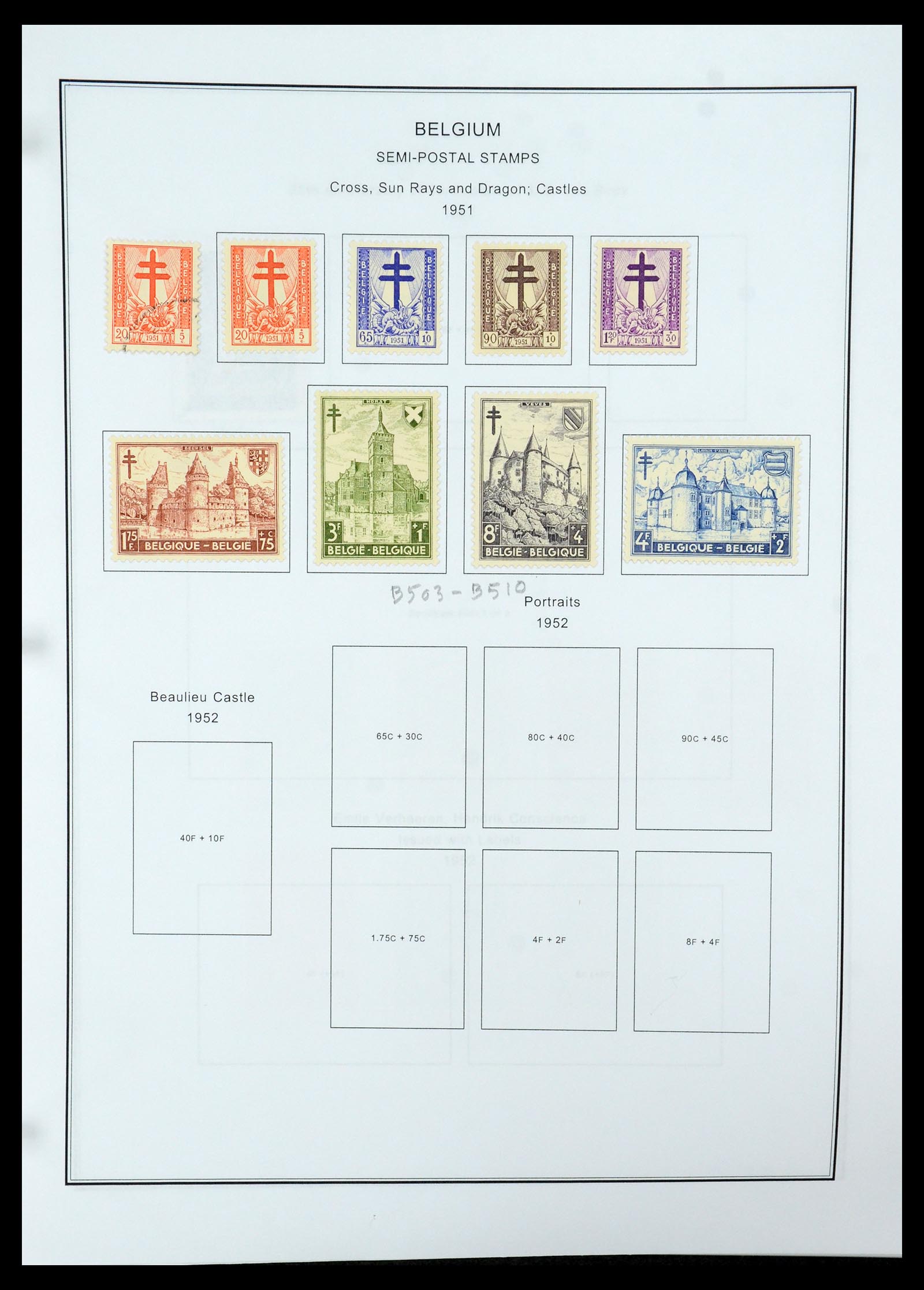 35678 100 - Stamp Collection 35678 Belgium 1851-1965.